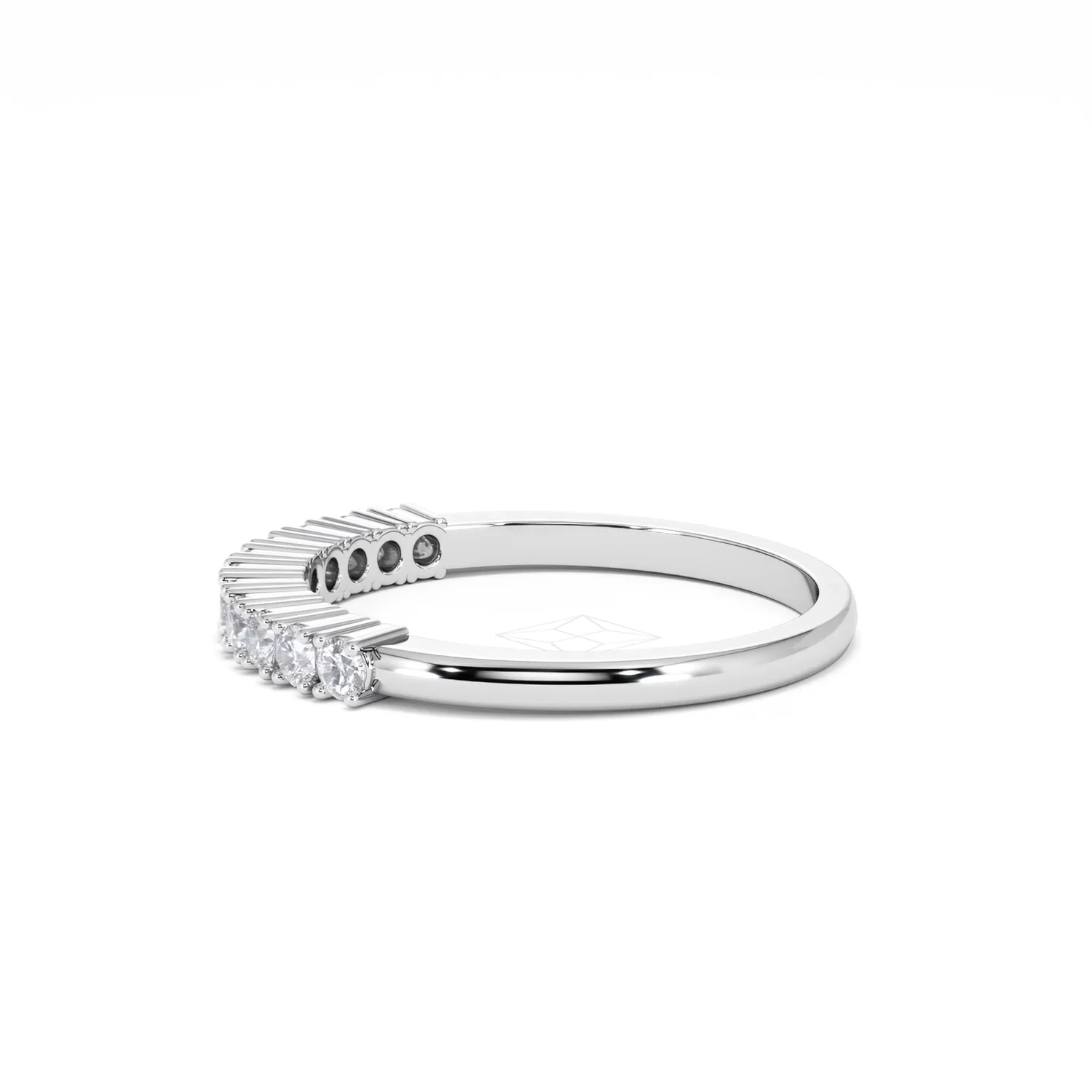 Half Eternity Ring 0.30CT Lab Diamond 9K White Gold - Image 69