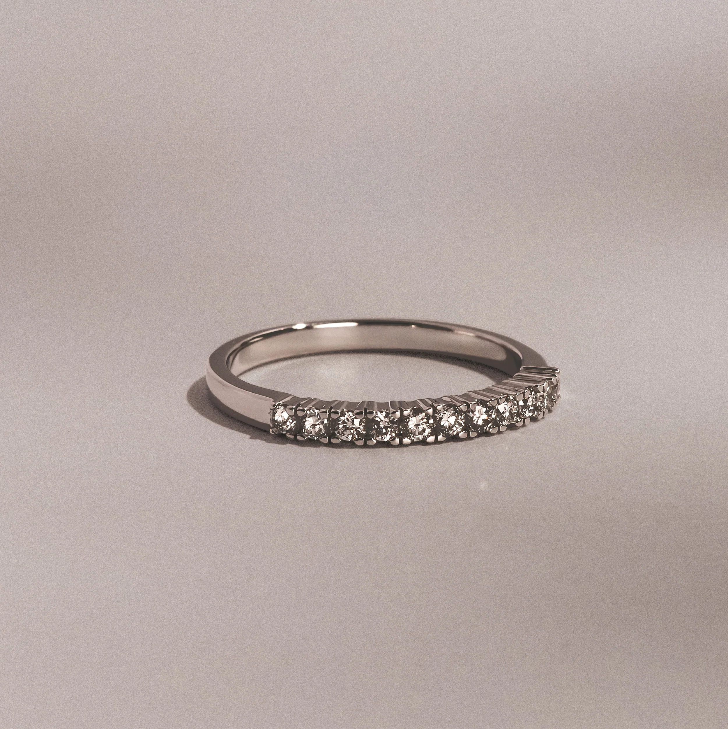 Half Eternity Ring 0.30CT Lab Diamond 9K White Gold - Image 7