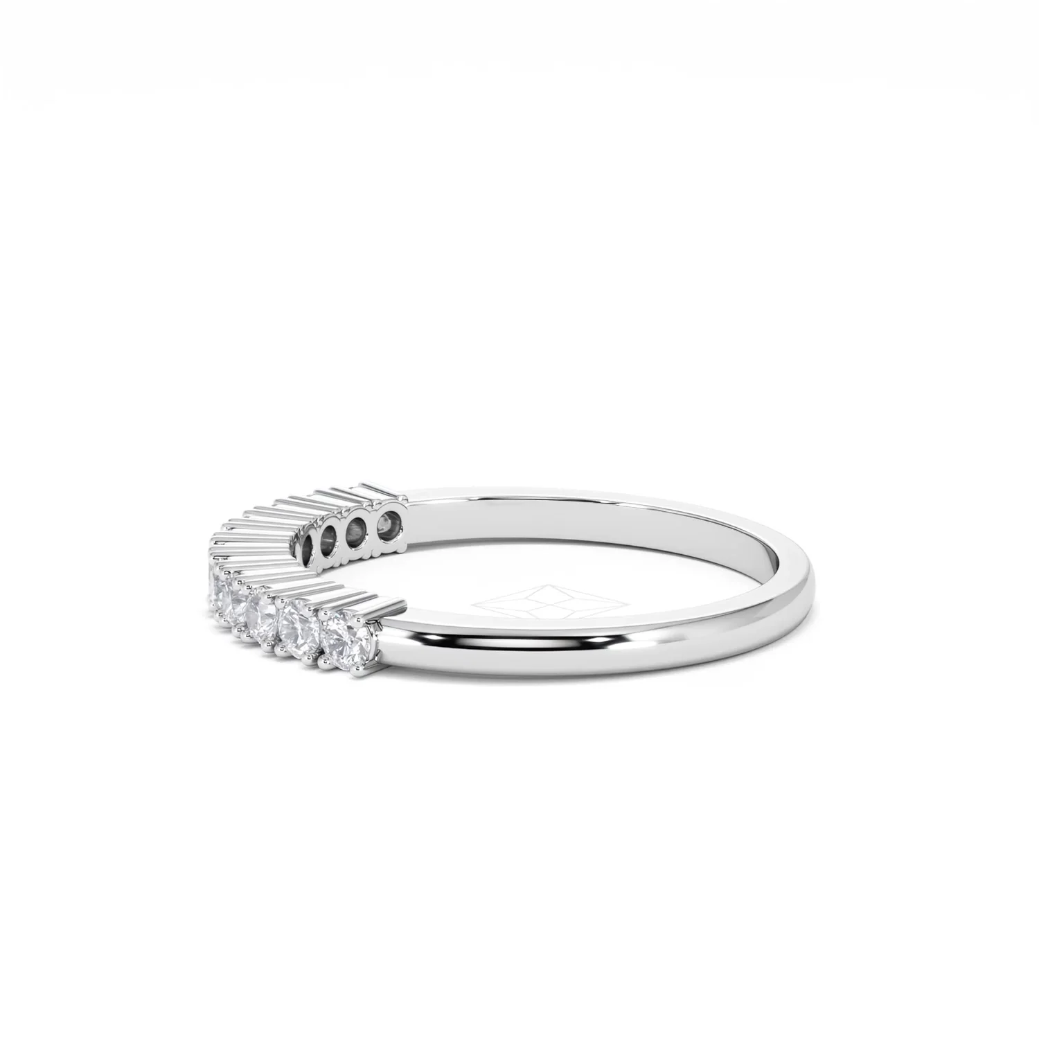 Half Eternity Ring 0.30CT Lab Diamond 9K White Gold - Image 70