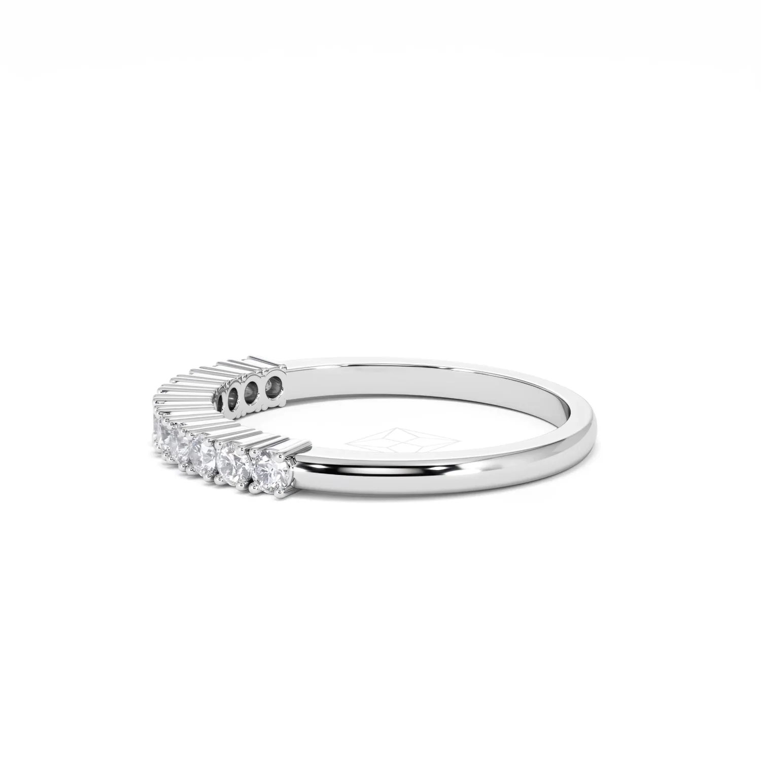 Half Eternity Ring 0.30CT Lab Diamond 9K White Gold - Image 71
