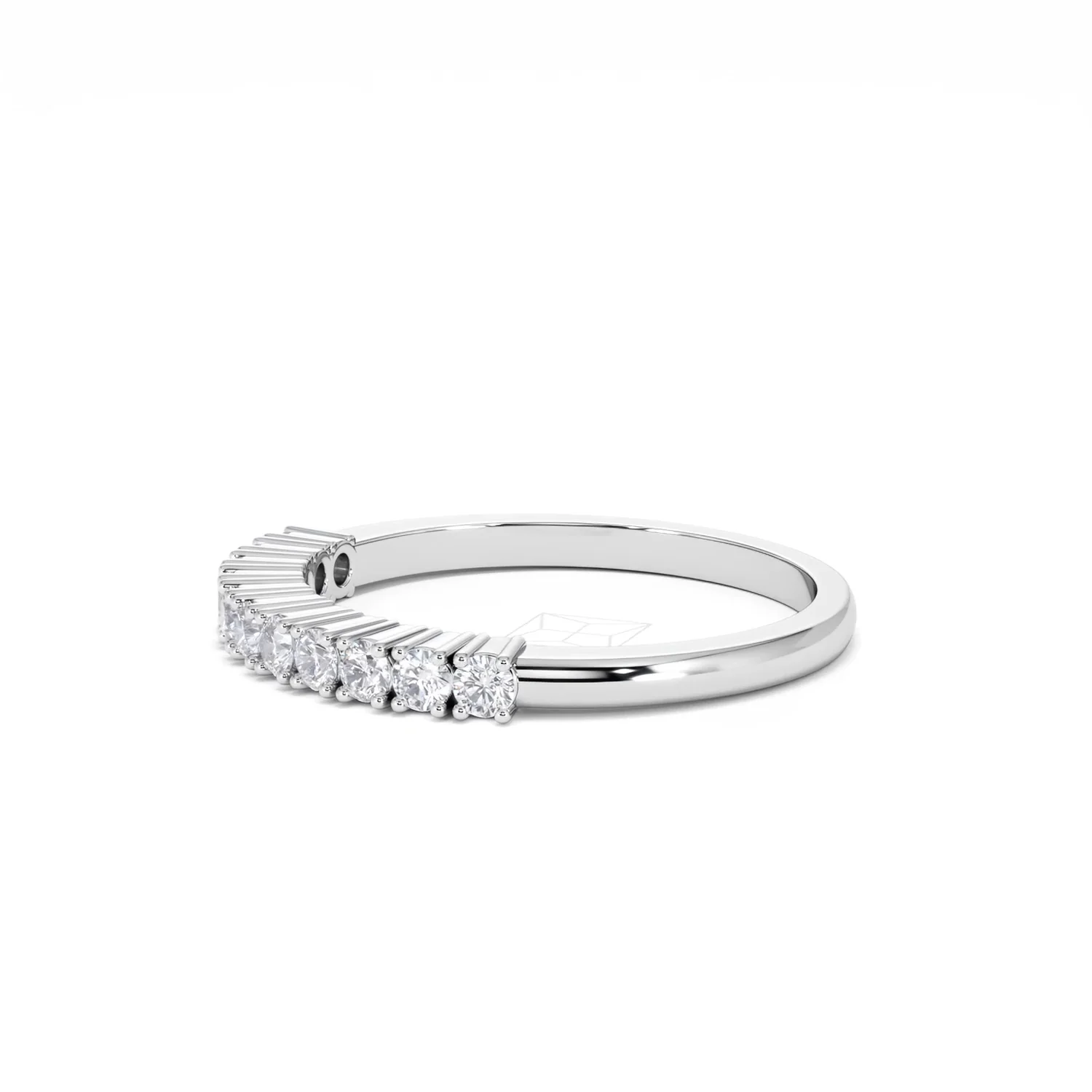 Half Eternity Ring 0.30CT Lab Diamond 9K White Gold - Image 75