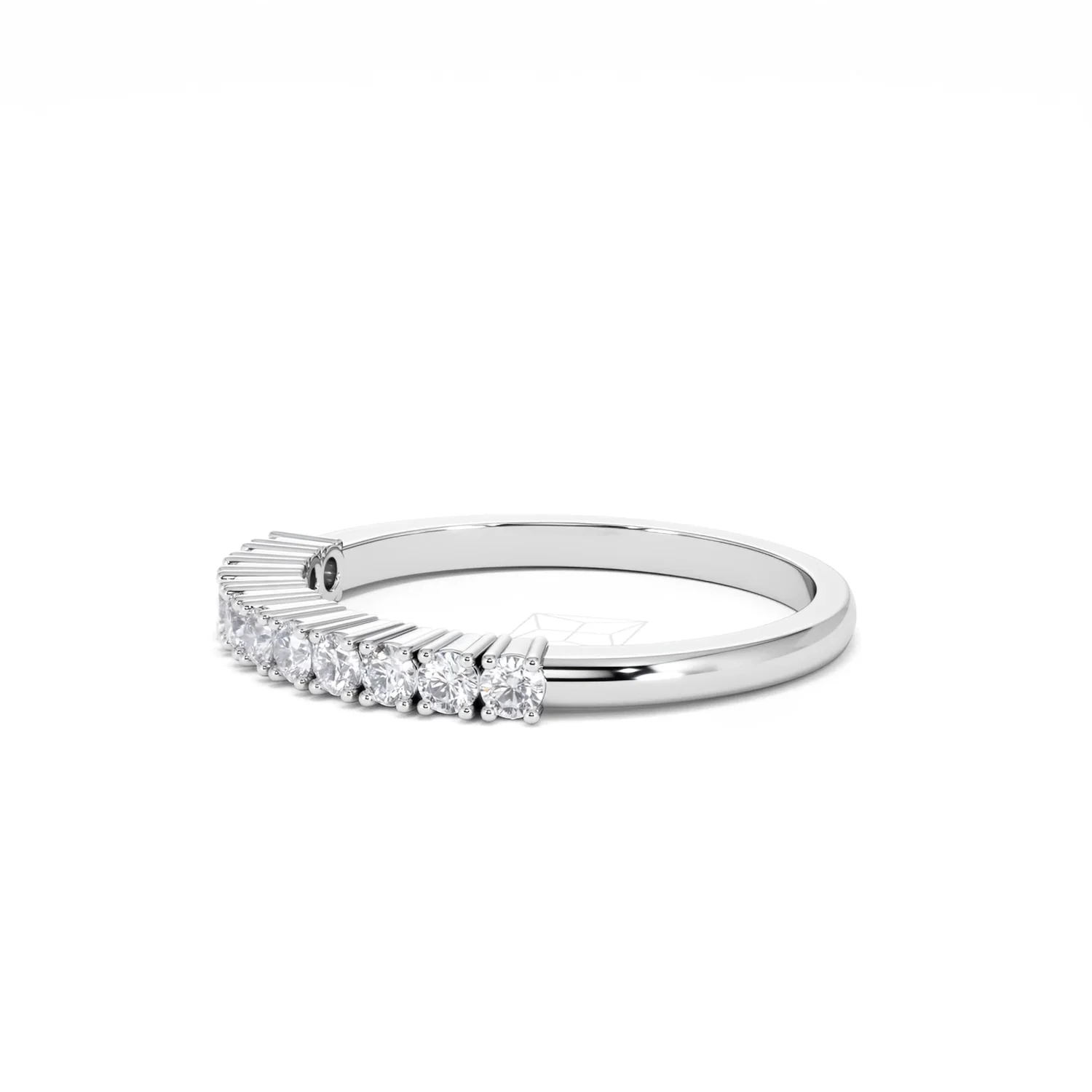 Half Eternity Ring 0.30CT Lab Diamond 9K White Gold - Image 76