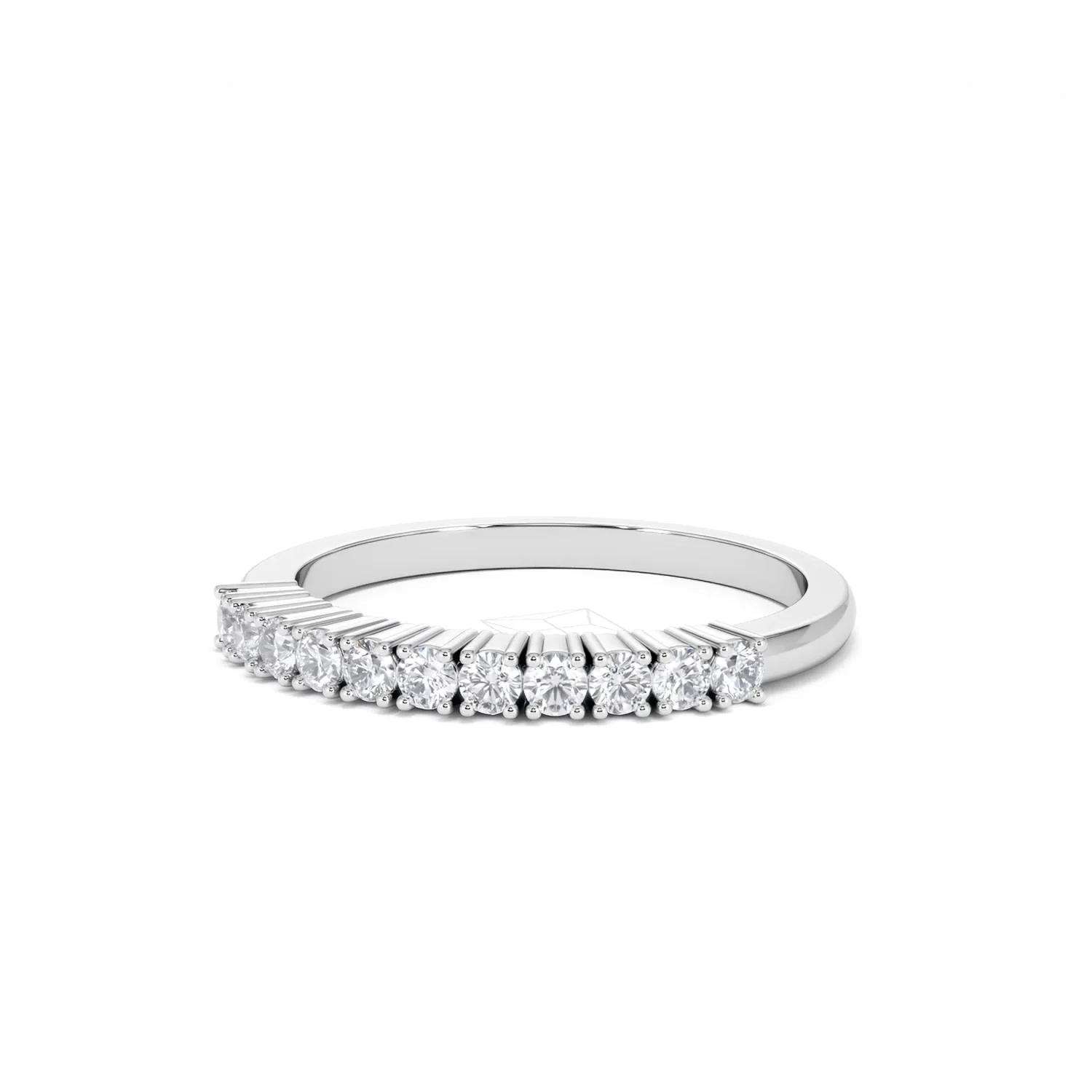 Half Eternity Ring 0.30CT Lab Diamond 9K White Gold - Image 85
