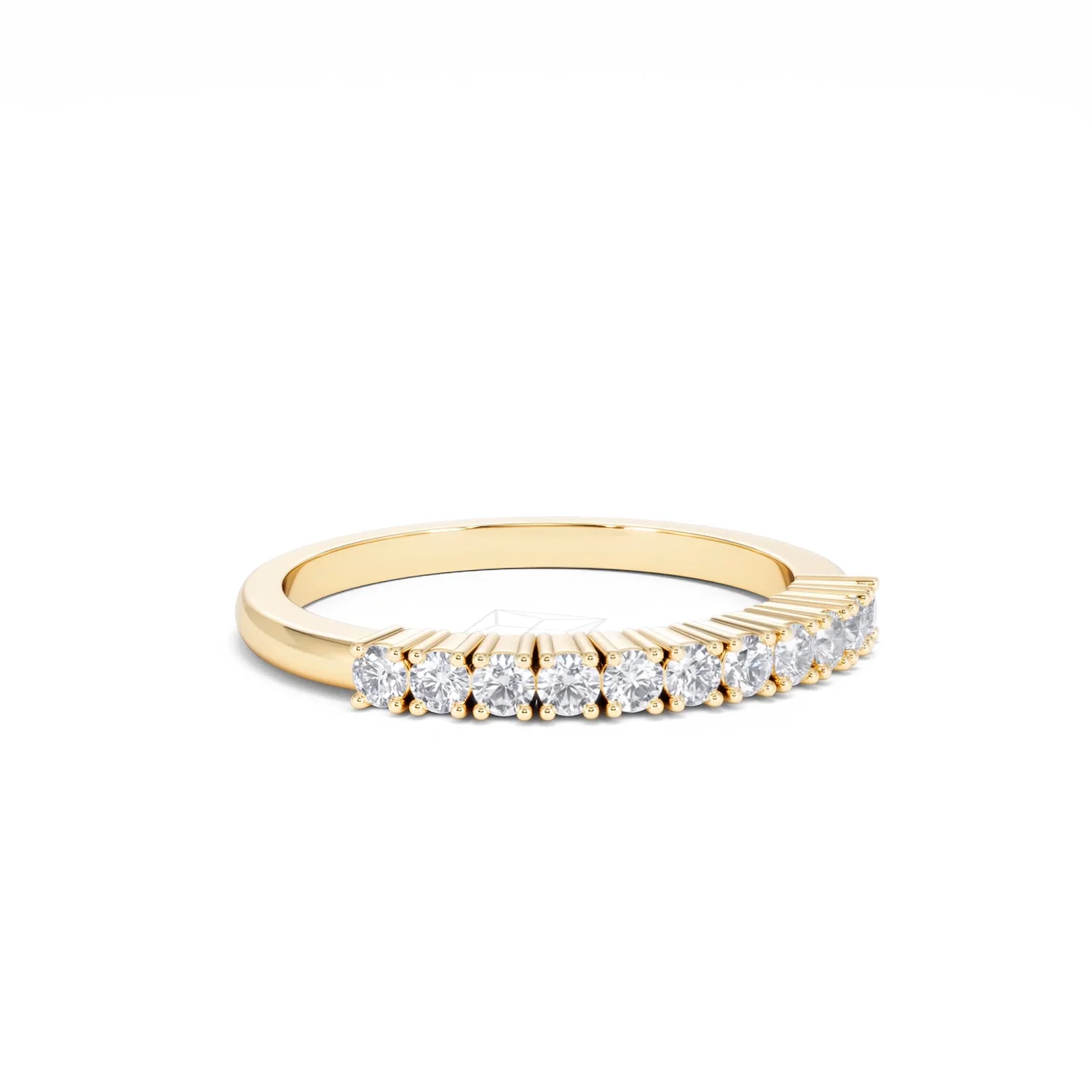 Half Eternity Ring 0.30CT Lab Diamond 9K Yellow Gold - Image 14