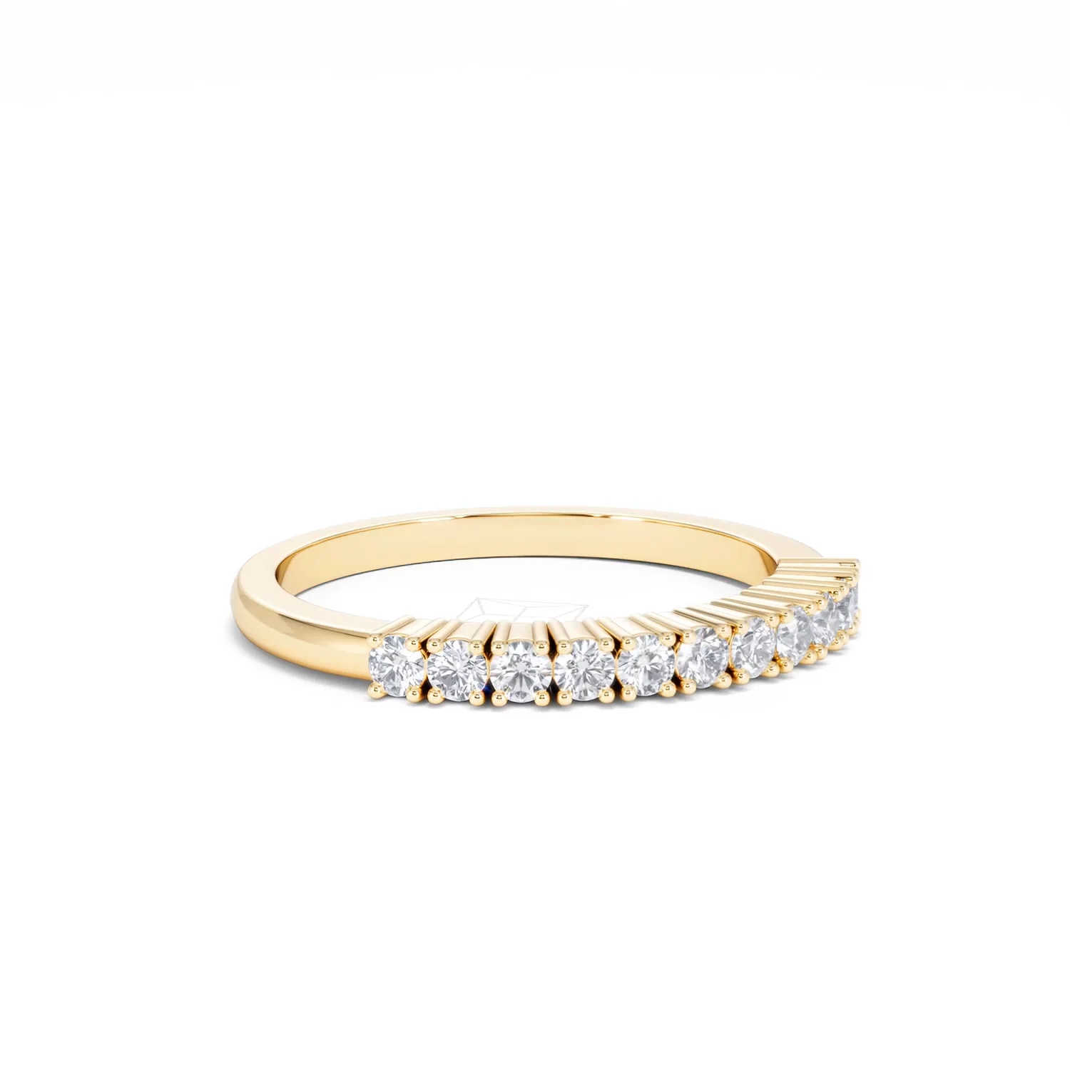 Half Eternity Ring 0.30CT Lab Diamond 9K Yellow Gold - Image 15
