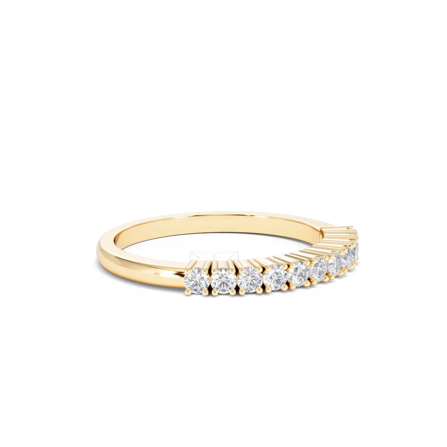 Half Eternity Ring 0.30CT Lab Diamond 9K Yellow Gold - Image 18