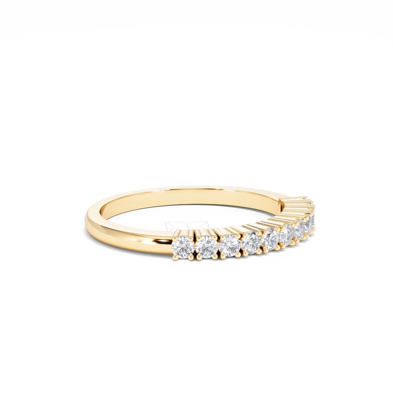 Half Eternity Ring 0.30CT Lab Diamond 9K Yellow Gold - Image 19