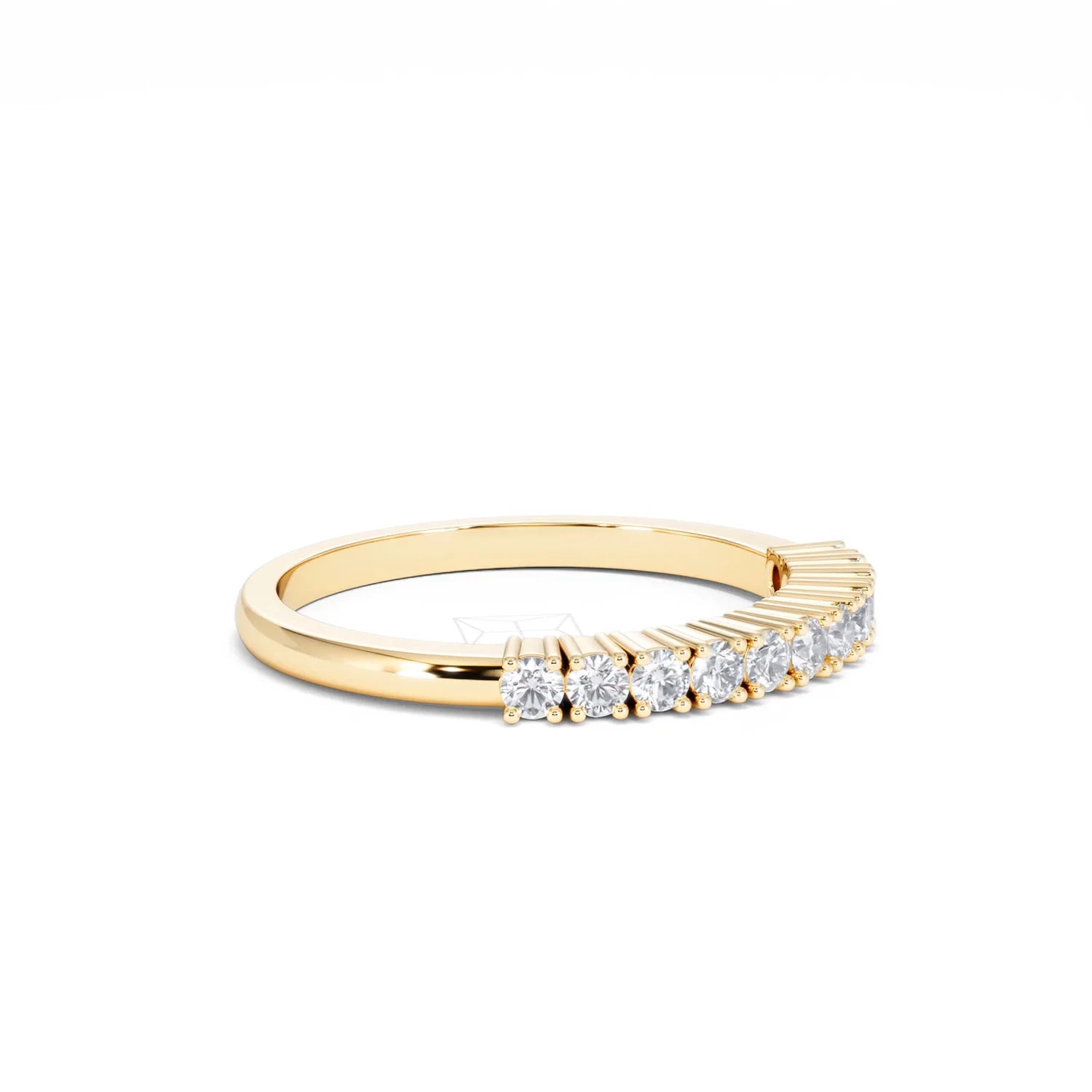 Half Eternity Ring 0.30CT Lab Diamond 9K Yellow Gold - Image 20