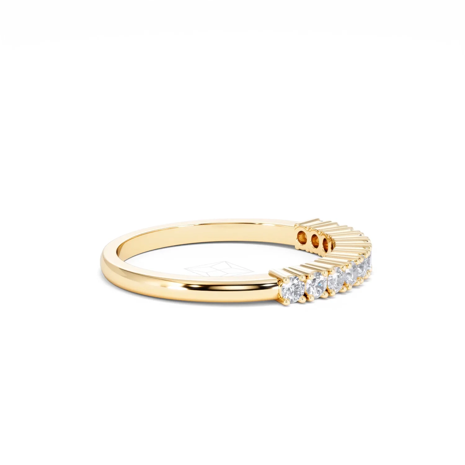 Half Eternity Ring 0.30CT Lab Diamond 9K Yellow Gold - Image 26