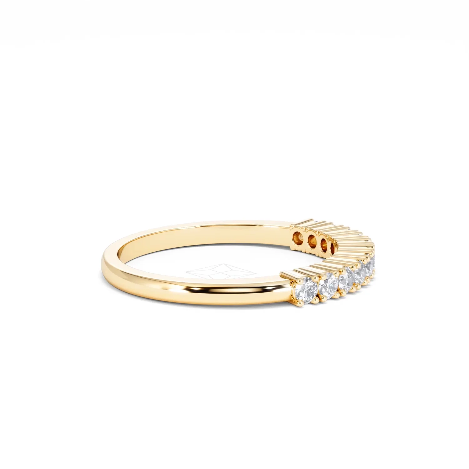 Half Eternity Ring 0.30CT Lab Diamond 9K Yellow Gold - Image 27