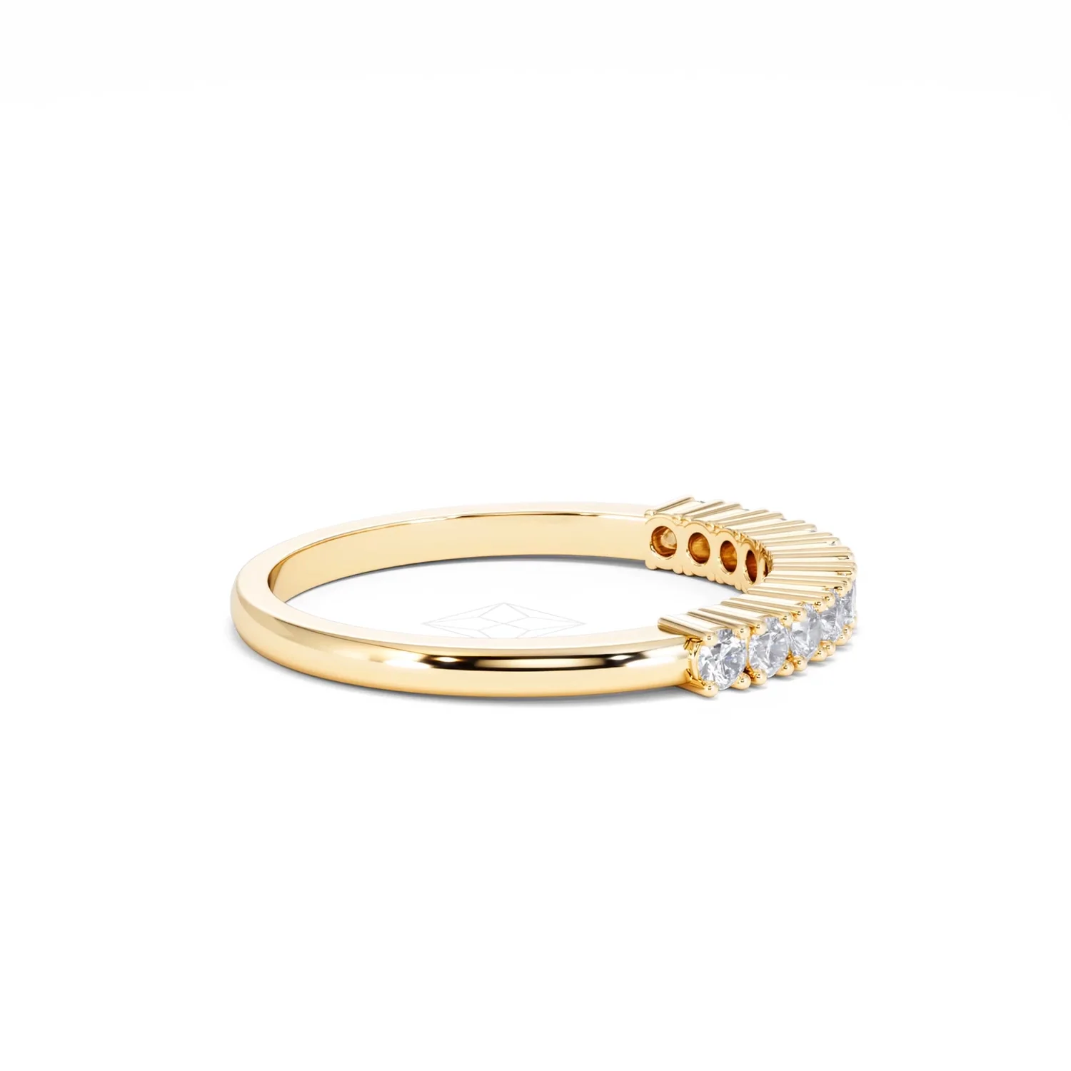 Half Eternity Ring 0.30CT Lab Diamond 9K Yellow Gold - Image 28
