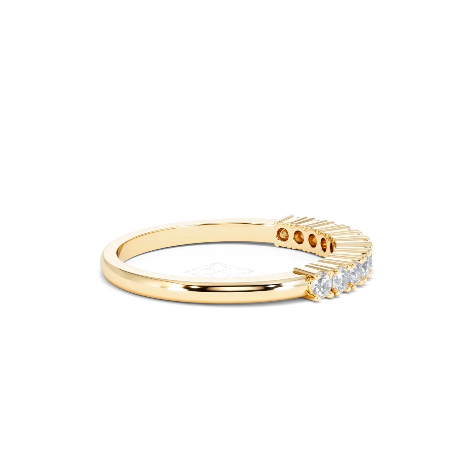 Half Eternity Ring 0.30CT Lab Diamond 9K Yellow Gold - Image 29
