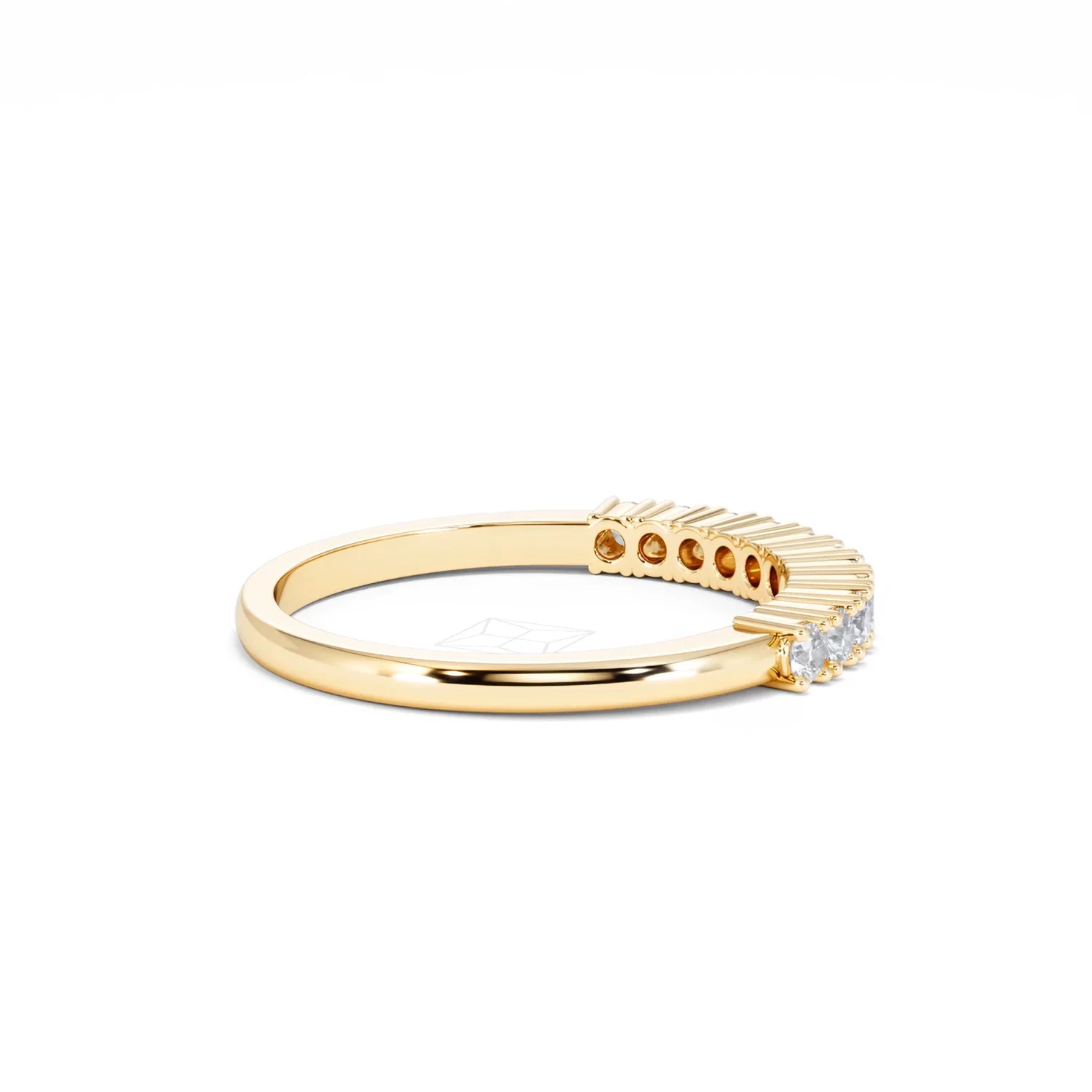 Half Eternity Ring 0.30CT Lab Diamond 9K Yellow Gold - Image 32