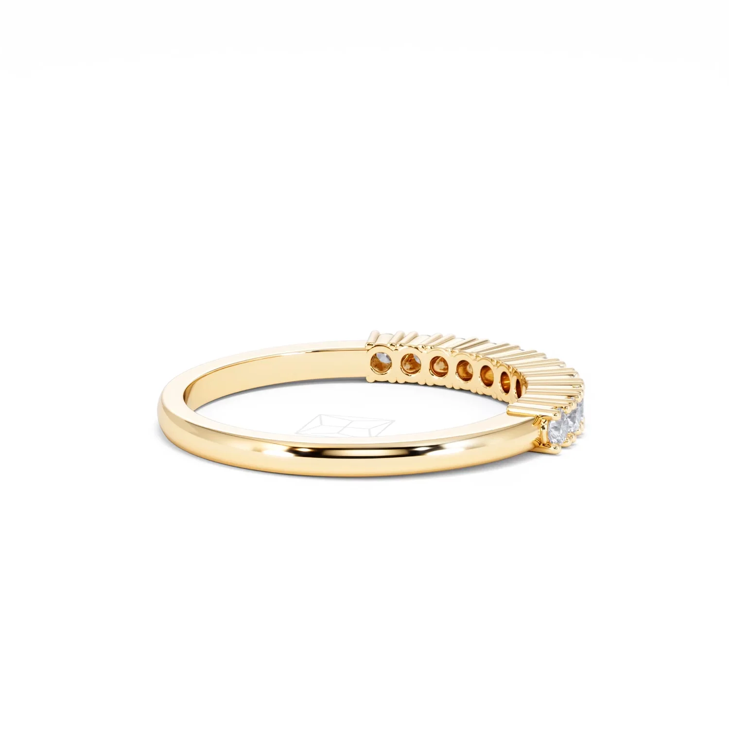 Half Eternity Ring 0.30CT Lab Diamond 9K Yellow Gold - Image 34