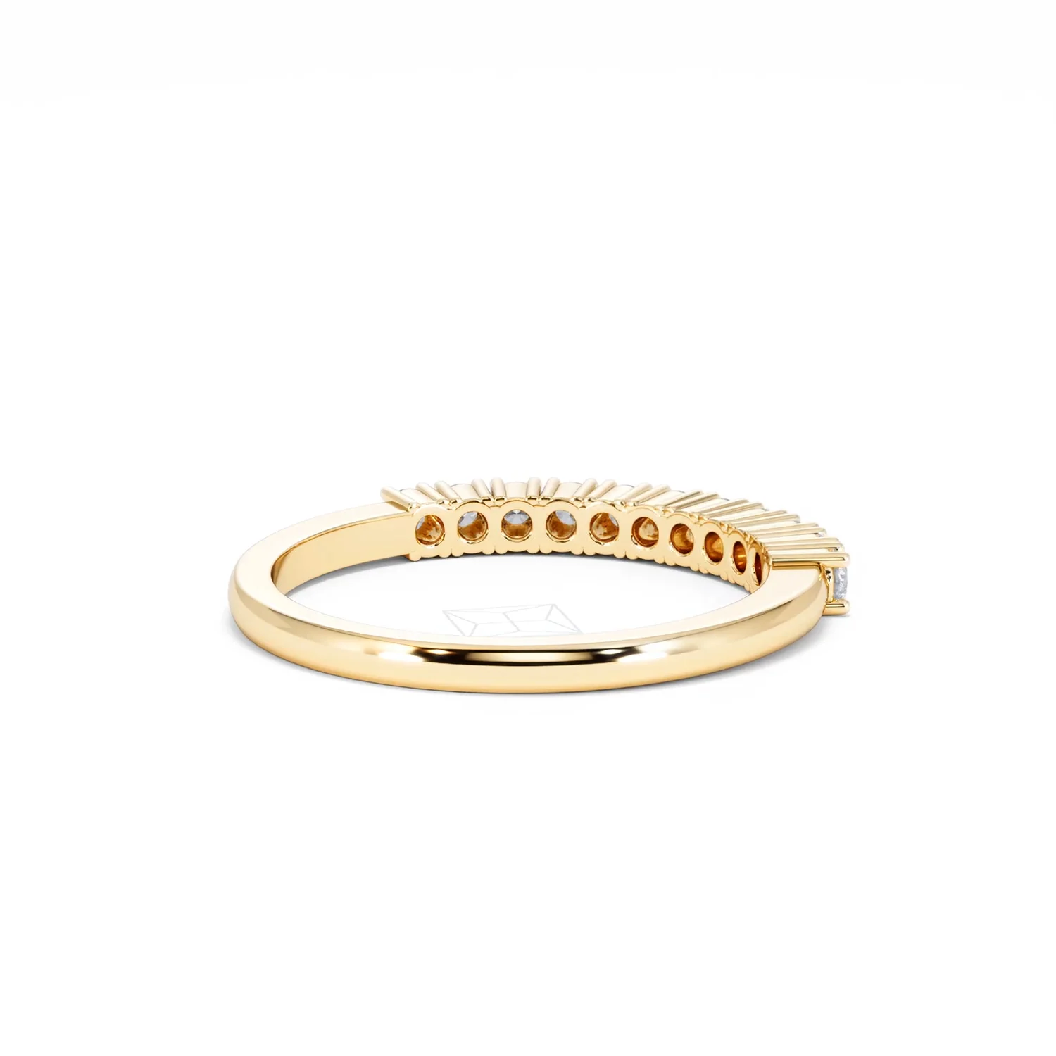 Half Eternity Ring 0.30CT Lab Diamond 9K Yellow Gold - Image 41