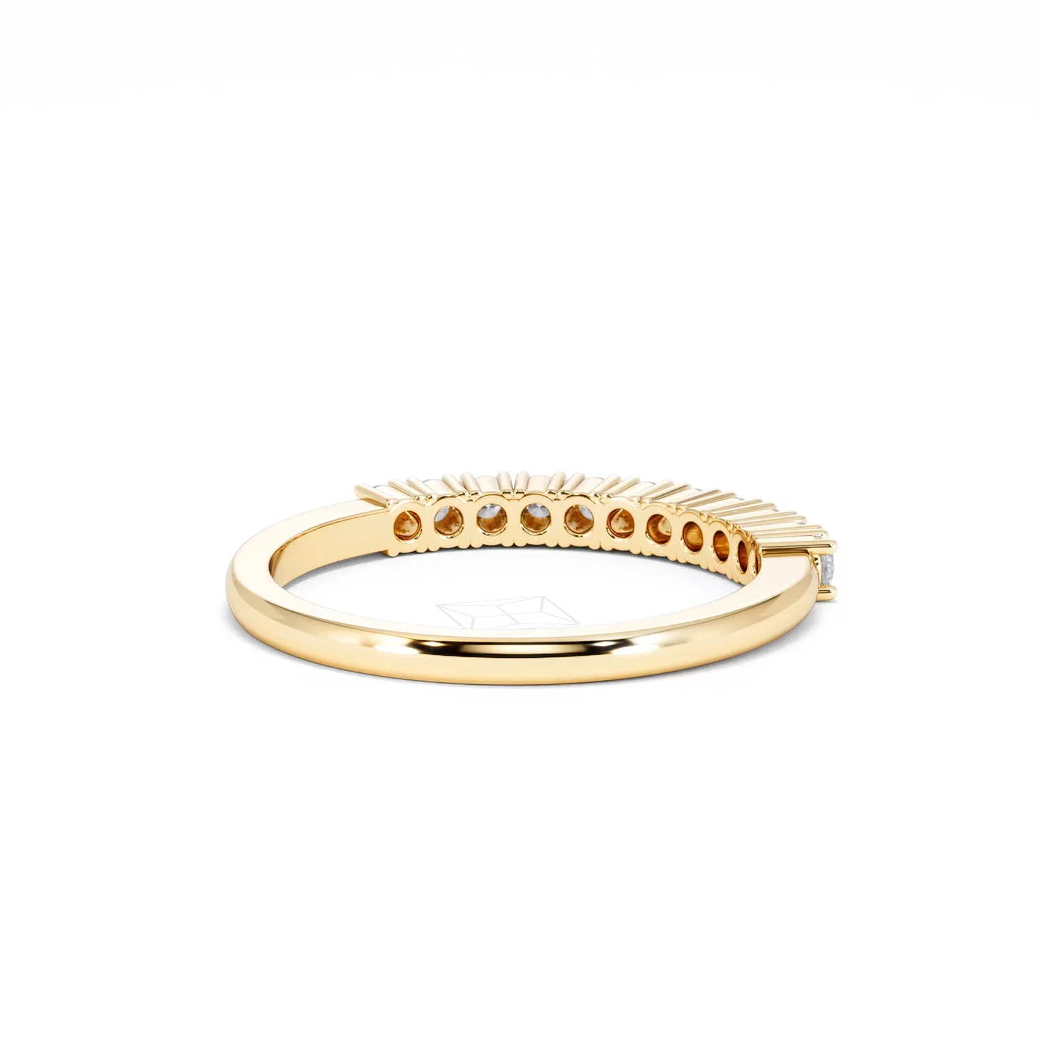 Half Eternity Ring 0.30CT Lab Diamond 9K Yellow Gold - Image 42