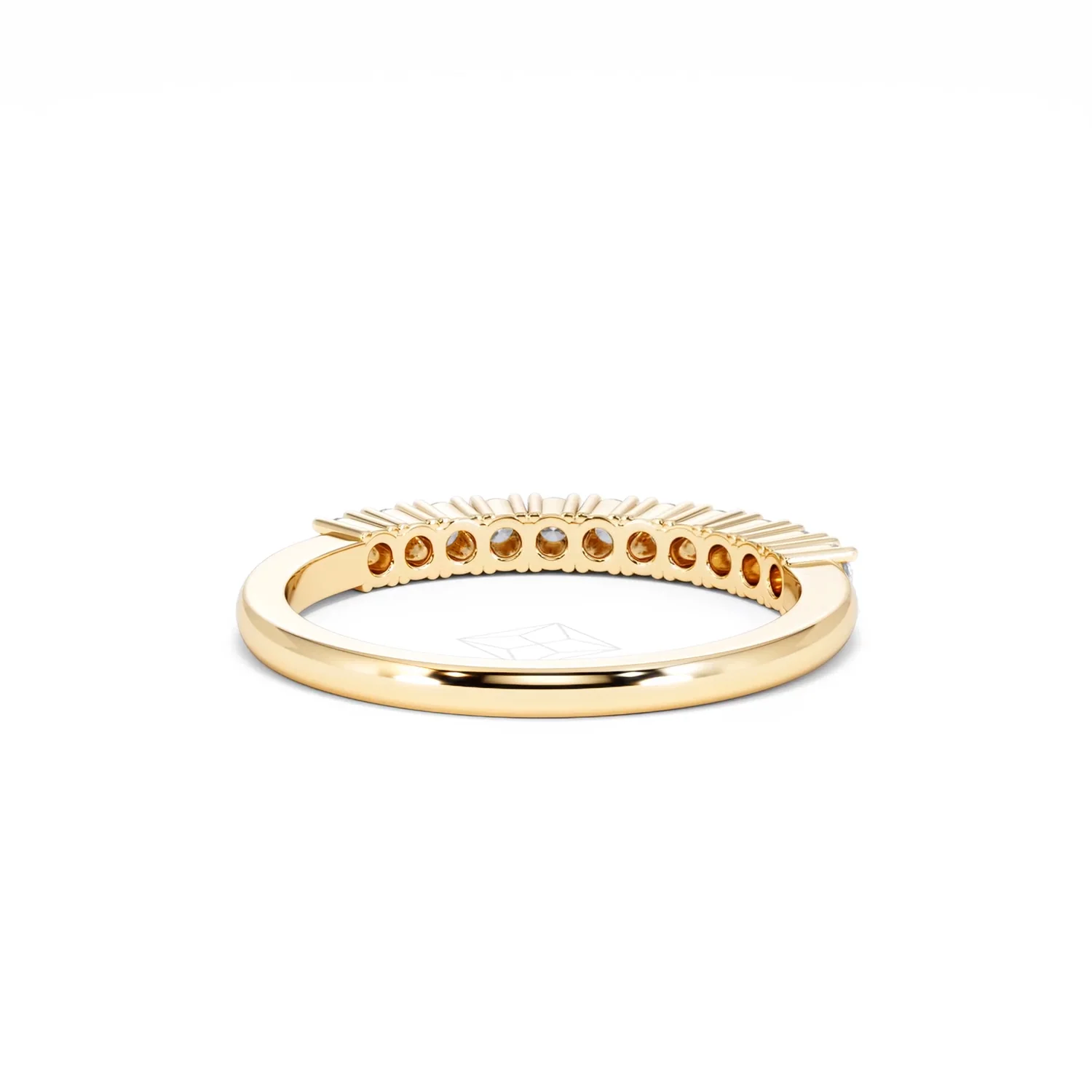 Half Eternity Ring 0.30CT Lab Diamond 9K Yellow Gold - Image 45