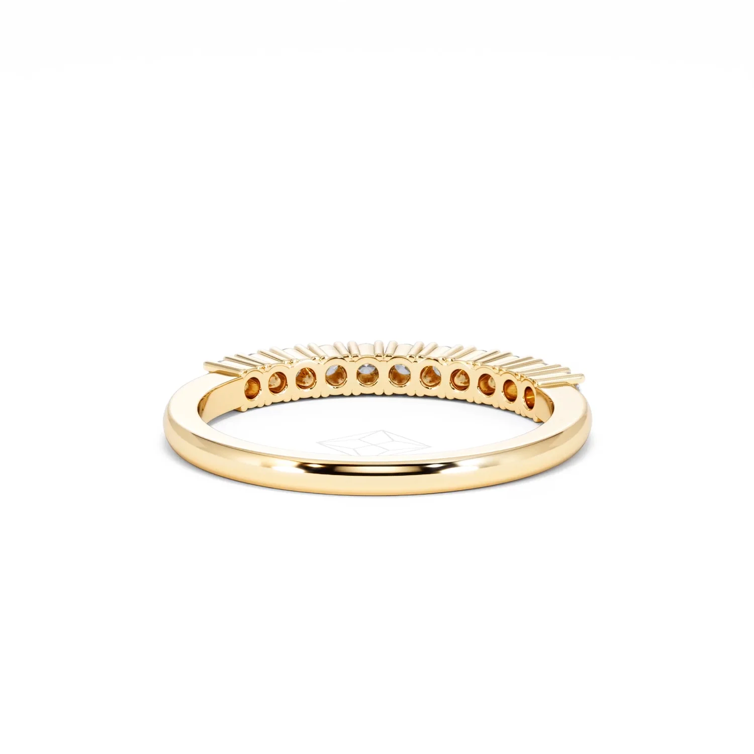 Half Eternity Ring 0.30CT Lab Diamond 9K Yellow Gold - Image 46