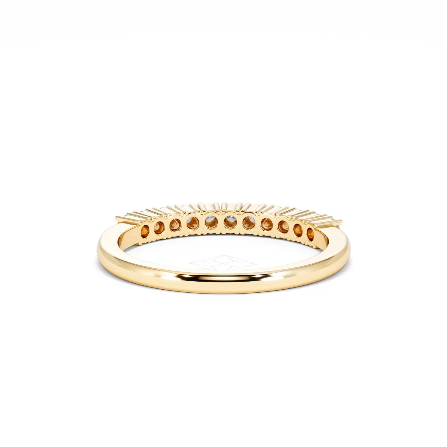 Half Eternity Ring 0.30CT Lab Diamond 9K Yellow Gold - Image 47