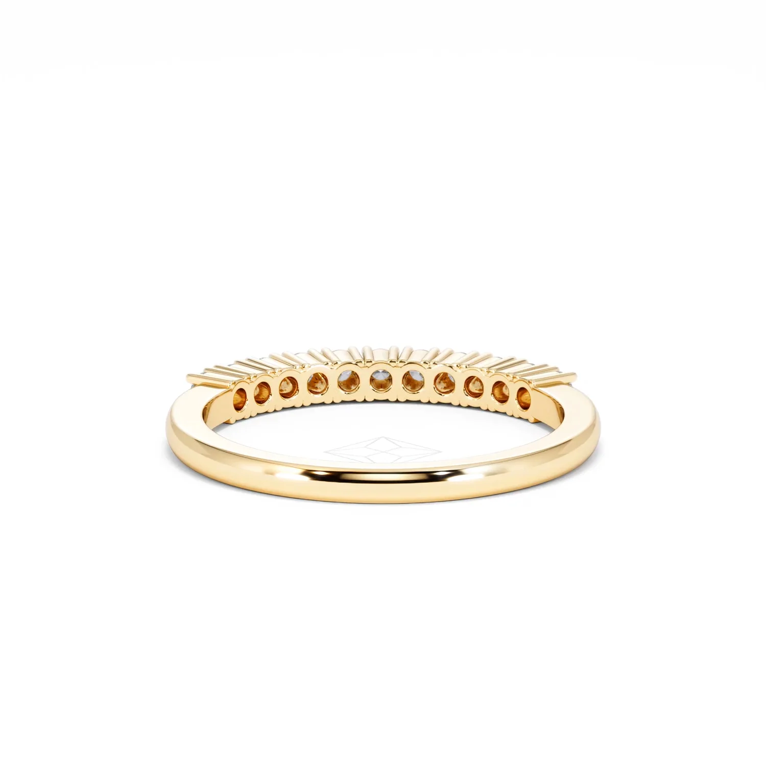 Half Eternity Ring 0.30CT Lab Diamond 9K Yellow Gold - Image 48
