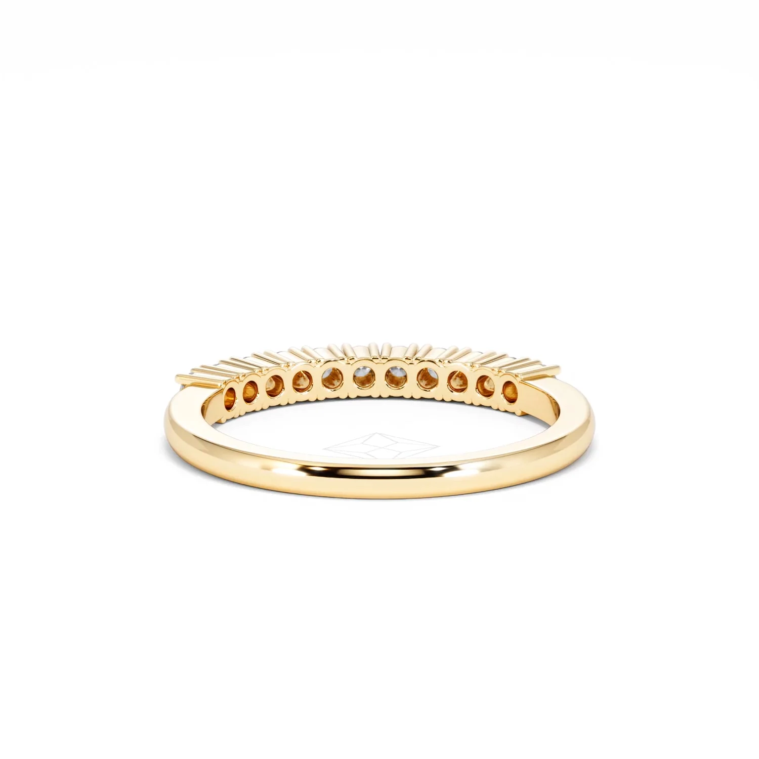 Half Eternity Ring 0.30CT Lab Diamond 9K Yellow Gold - Image 49