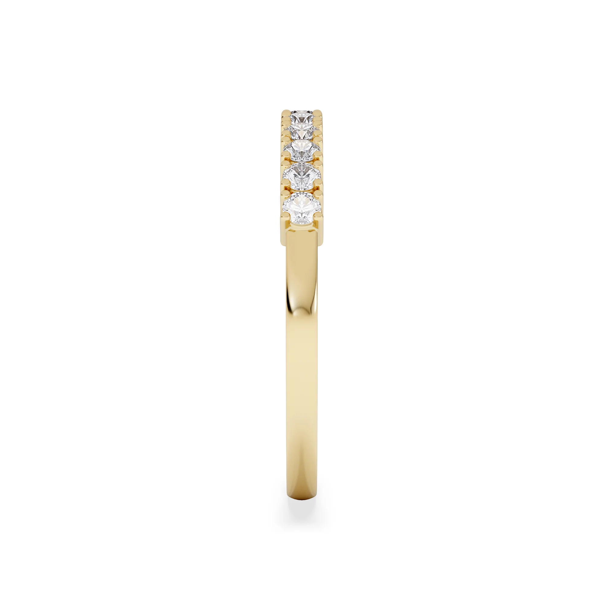 Half Eternity Ring 0.30CT Lab Diamond 9K Yellow Gold - Image 5
