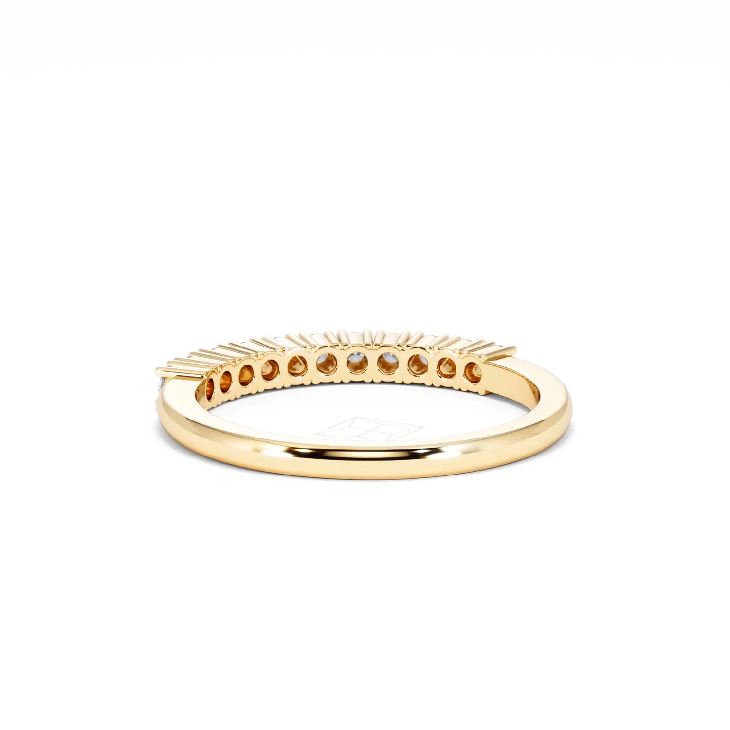 Half Eternity Ring 0.30CT Lab Diamond 9K Yellow Gold - Image 51