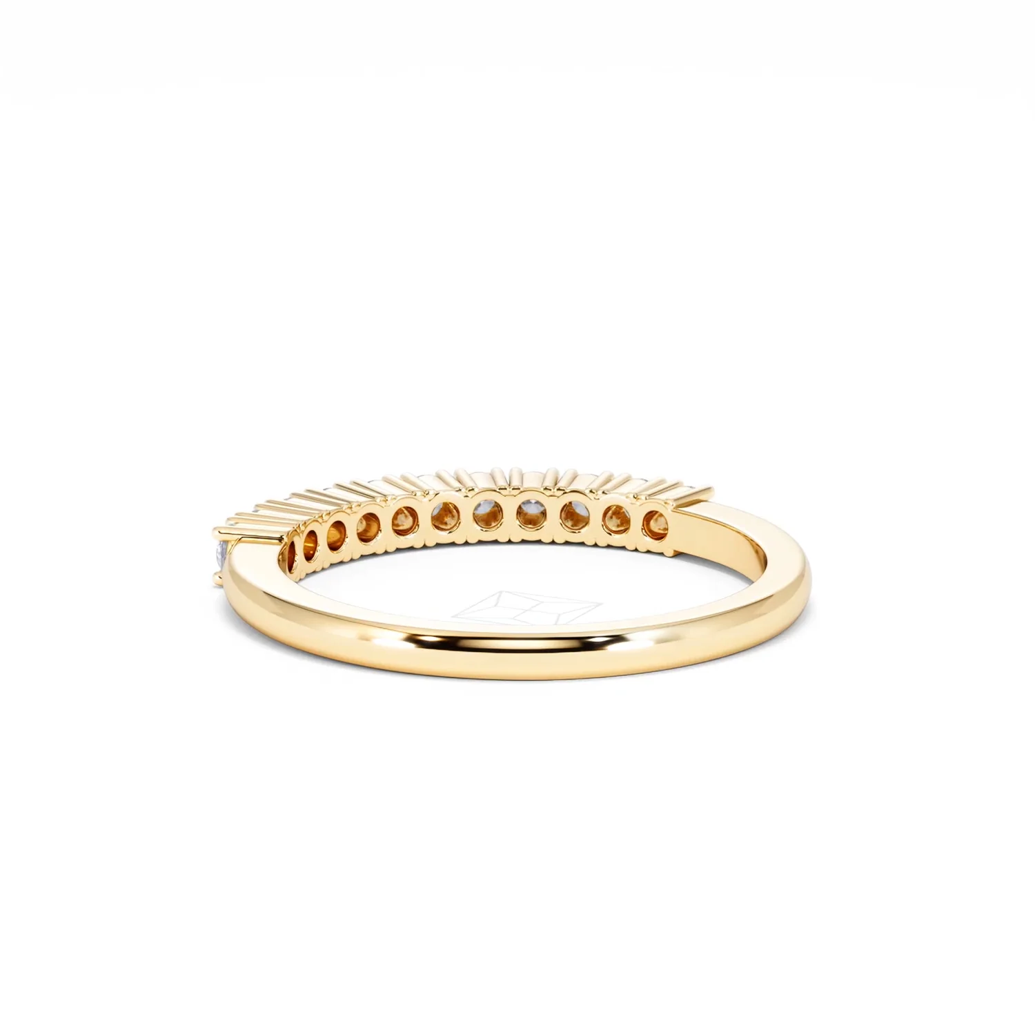 Half Eternity Ring 0.30CT Lab Diamond 9K Yellow Gold - Image 52