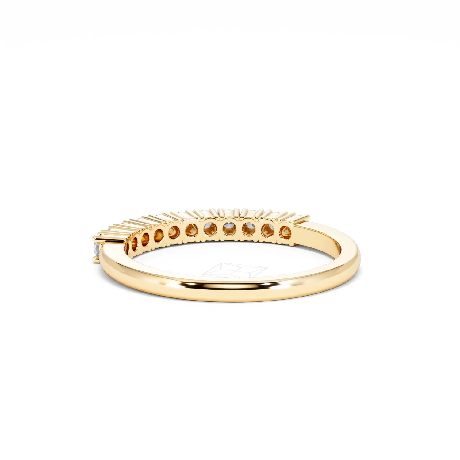 Half Eternity Ring 0.30CT Lab Diamond 9K Yellow Gold - Image 53