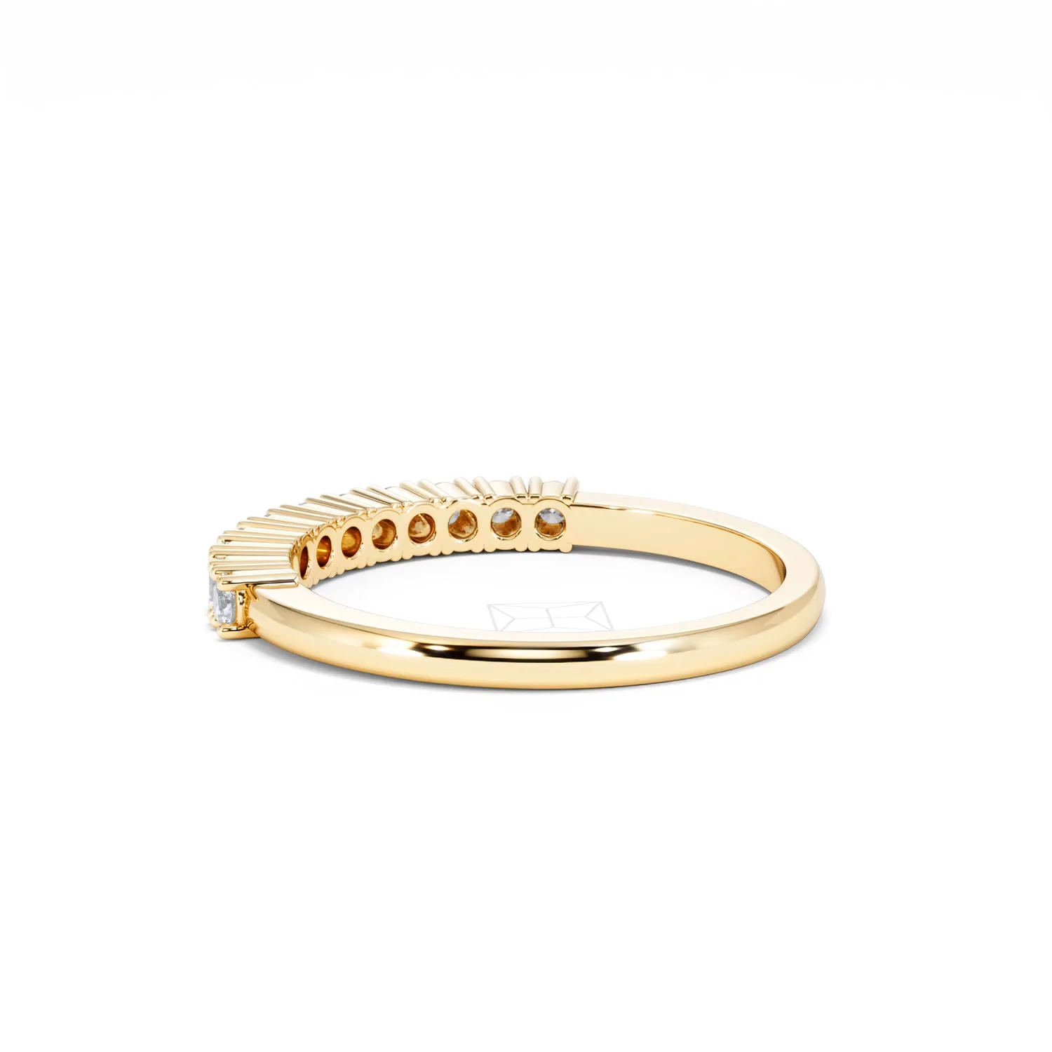 Half Eternity Ring 0.30CT Lab Diamond 9K Yellow Gold - Image 59