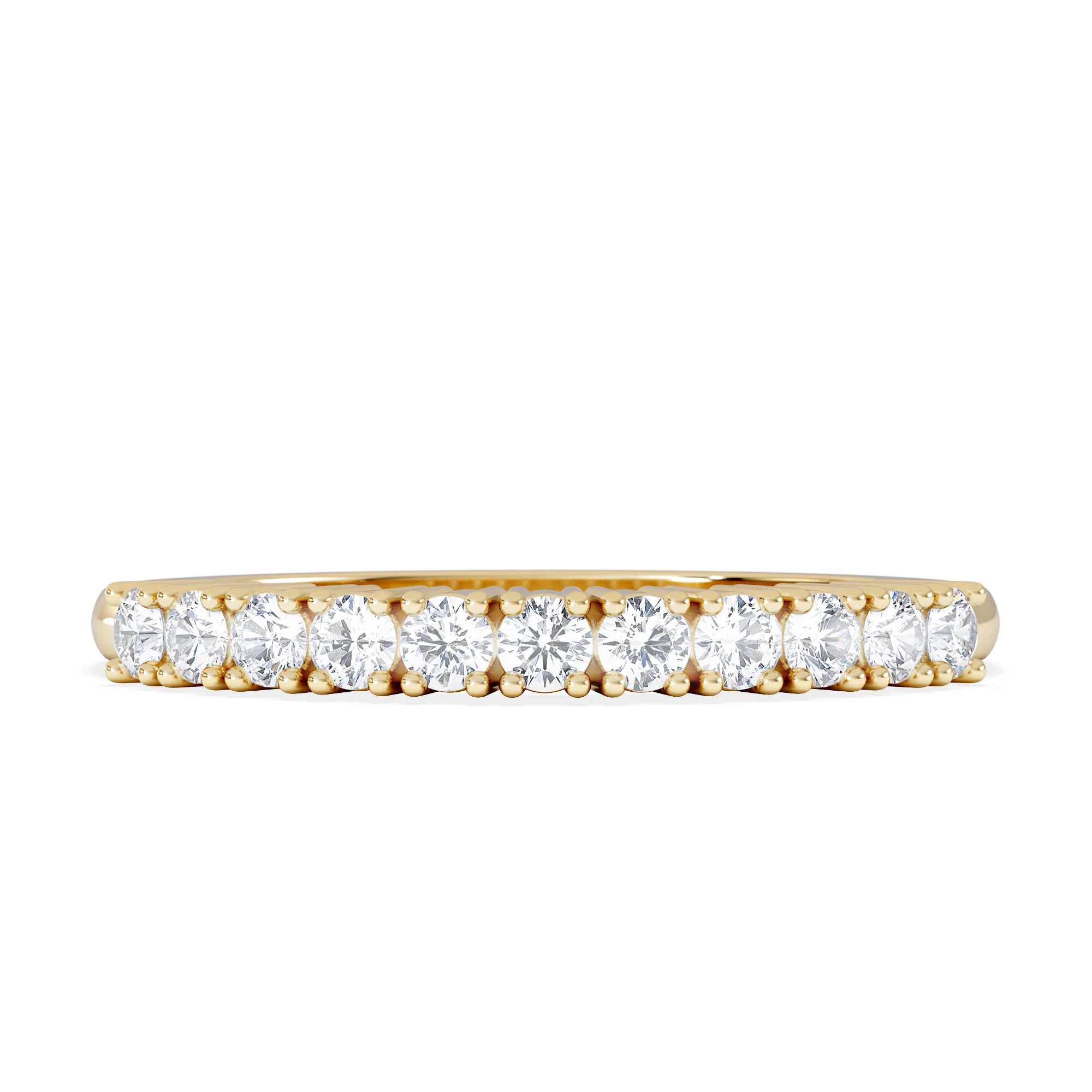 Half Eternity Ring 0.30CT Lab Diamond 9K Yellow Gold - Image 6