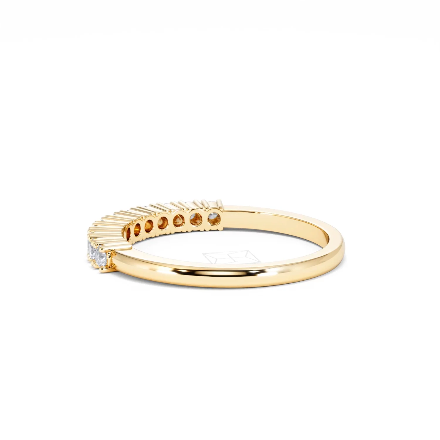 Half Eternity Ring 0.30CT Lab Diamond 9K Yellow Gold - Image 61