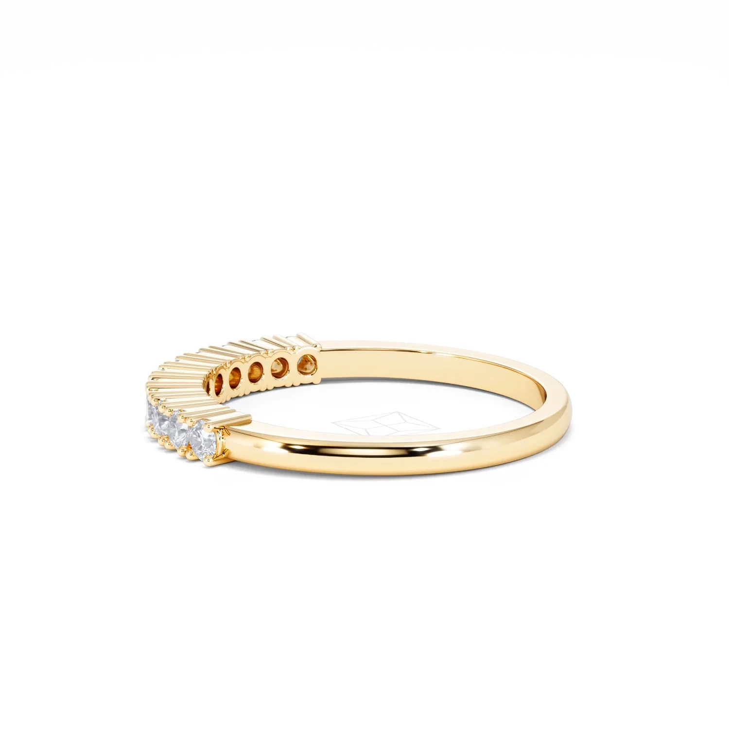 Half Eternity Ring 0.30CT Lab Diamond 9K Yellow Gold - Image 65