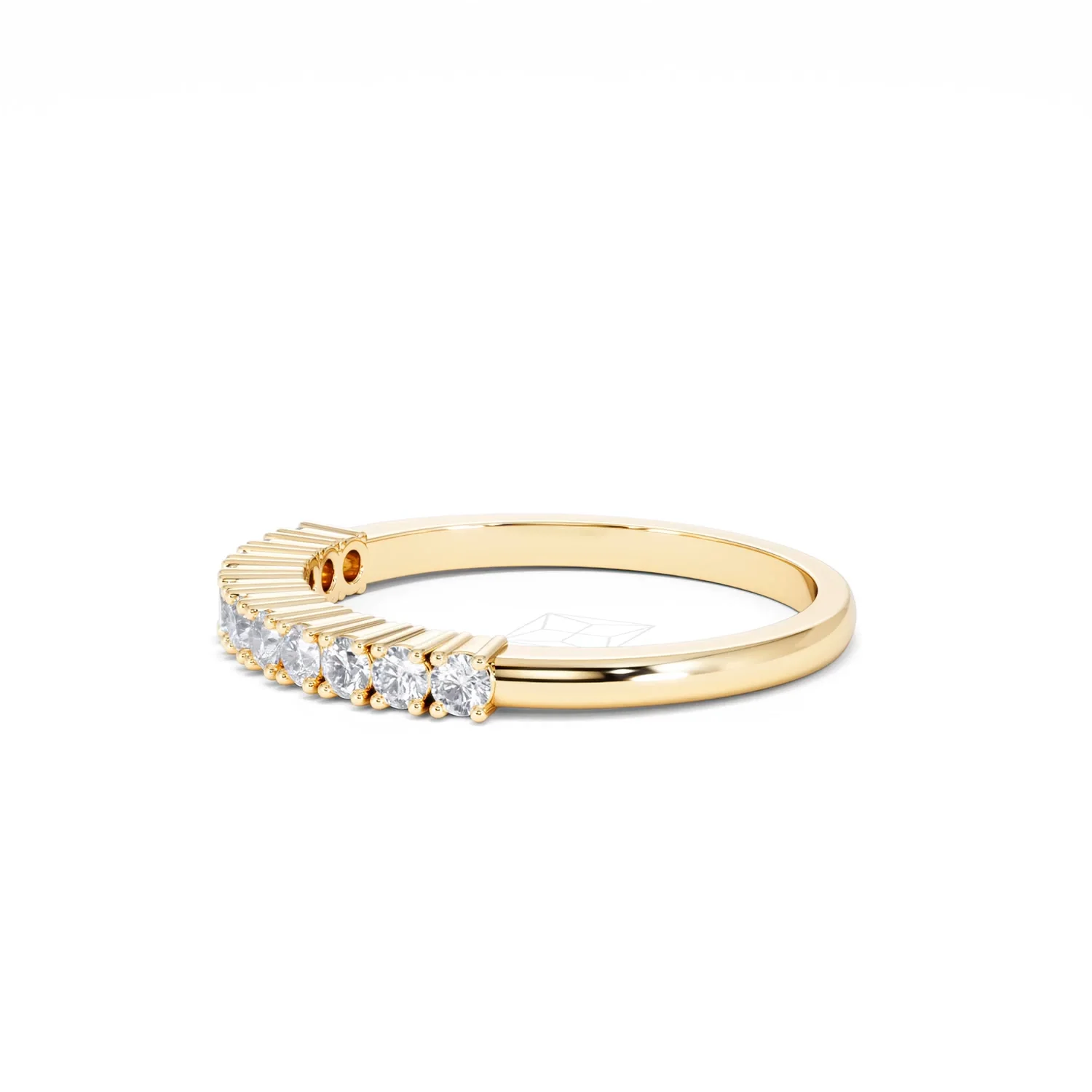 Half Eternity Ring 0.30CT Lab Diamond 9K Yellow Gold - Image 72