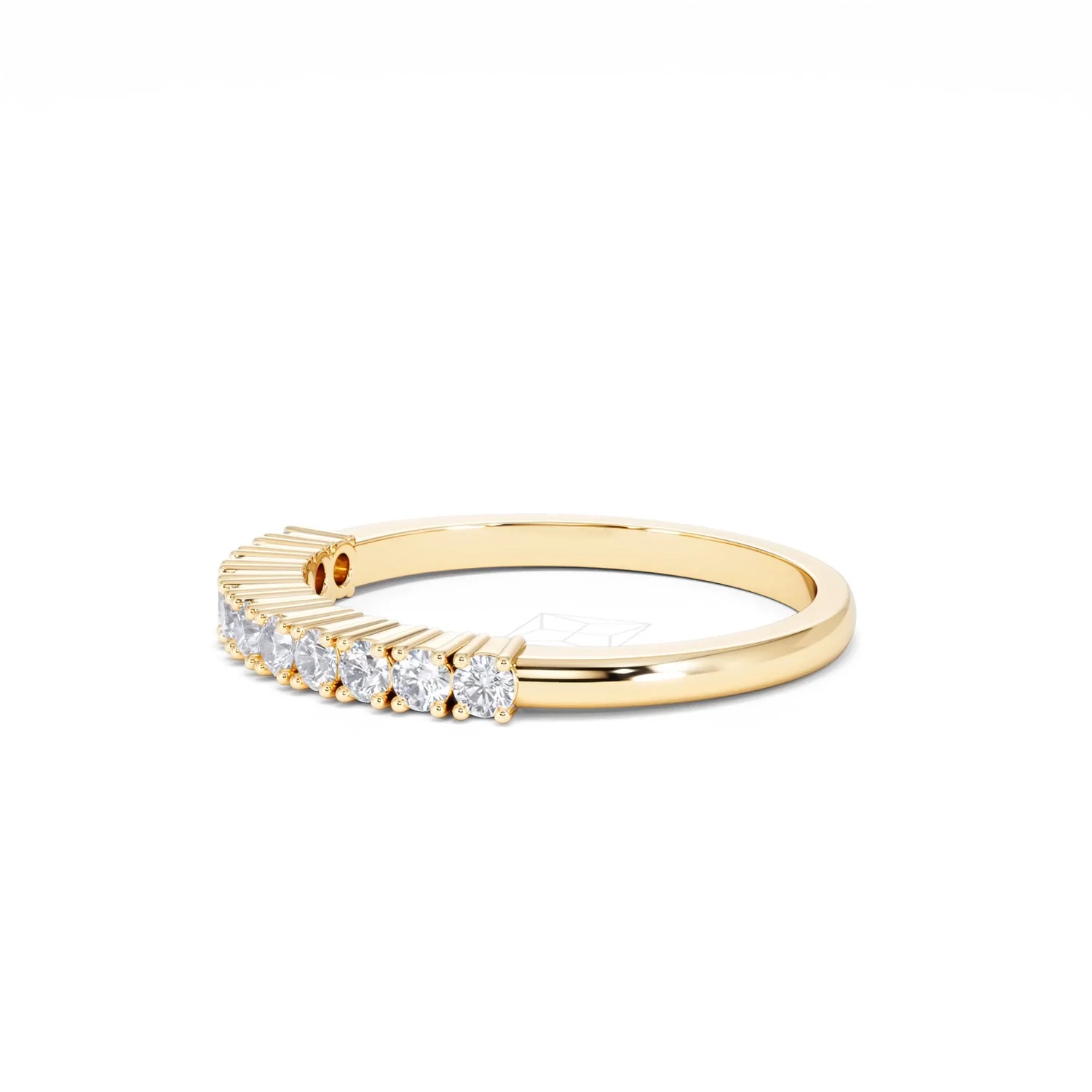 Half Eternity Ring 0.30CT Lab Diamond 9K Yellow Gold - Image 73