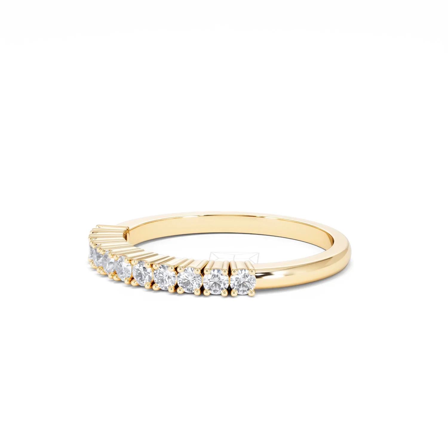 Half Eternity Ring 0.30CT Lab Diamond 9K Yellow Gold - Image 77