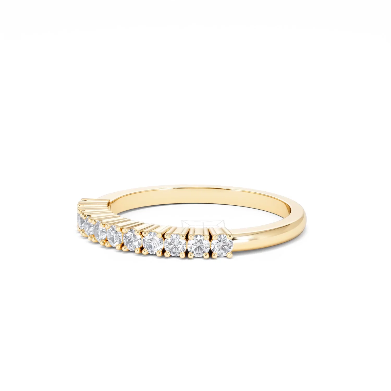 Half Eternity Ring 0.30CT Lab Diamond 9K Yellow Gold - Image 78