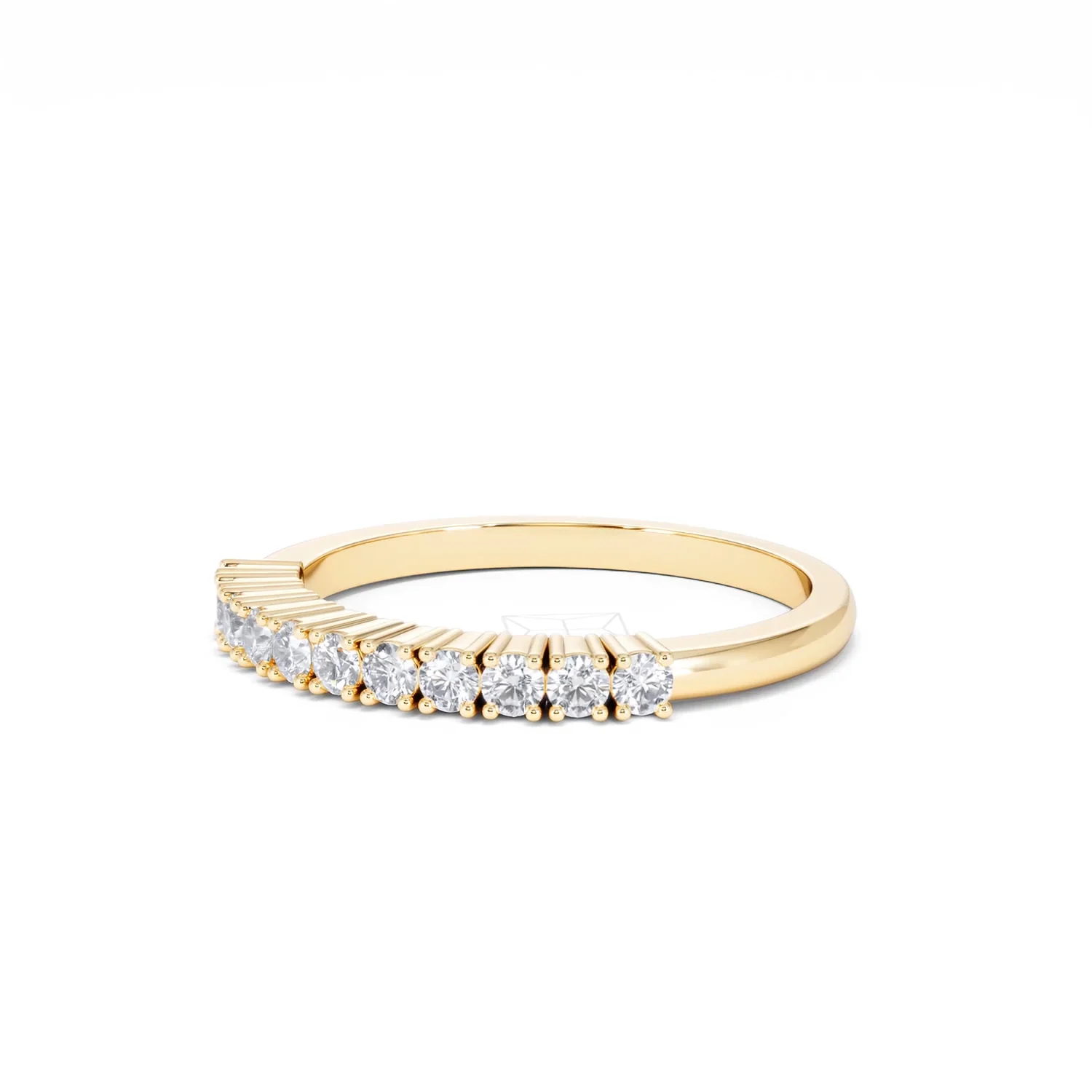 Half Eternity Ring 0.30CT Lab Diamond 9K Yellow Gold - Image 79