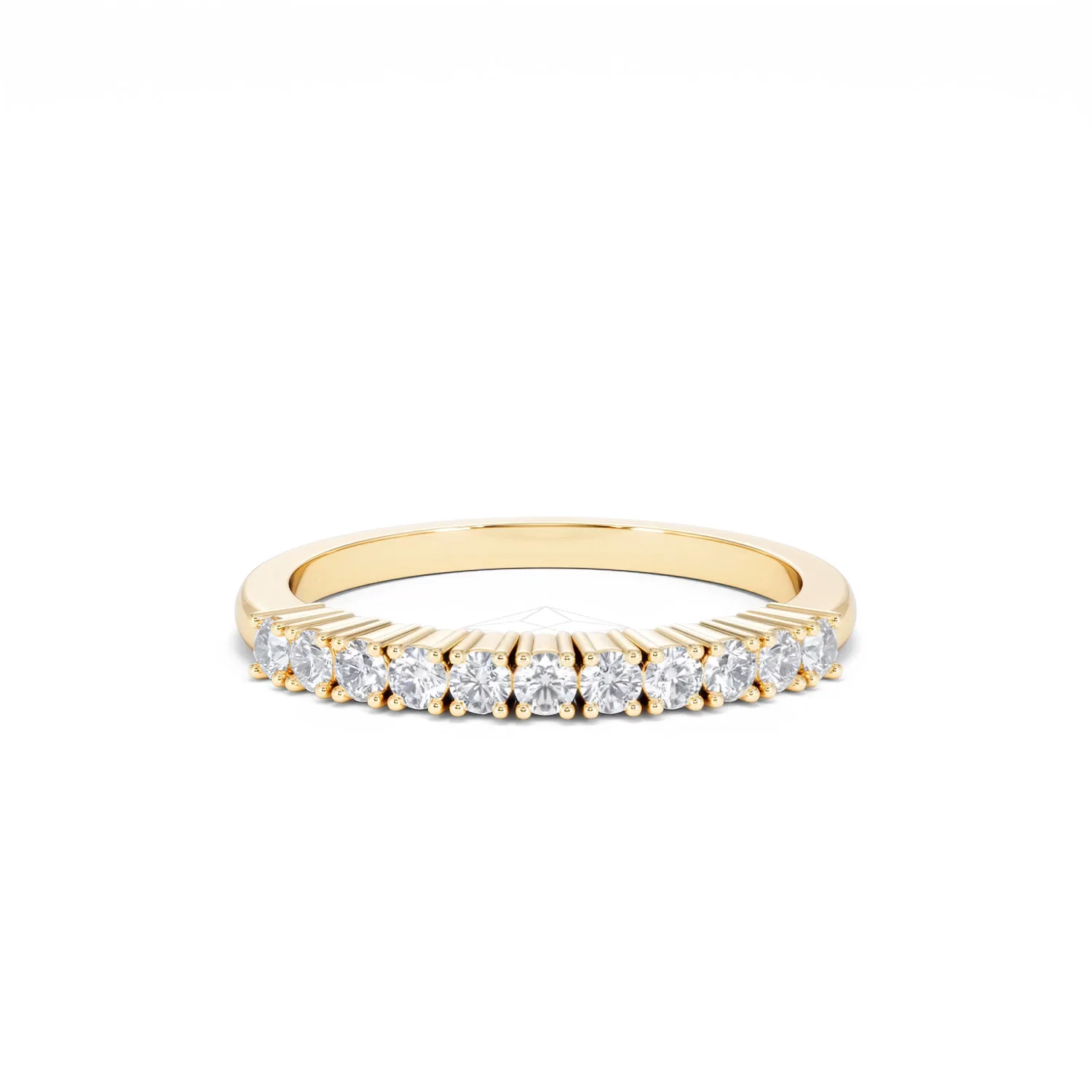 Half Eternity Ring 0.30CT Lab Diamond 9K Yellow Gold - Image 8