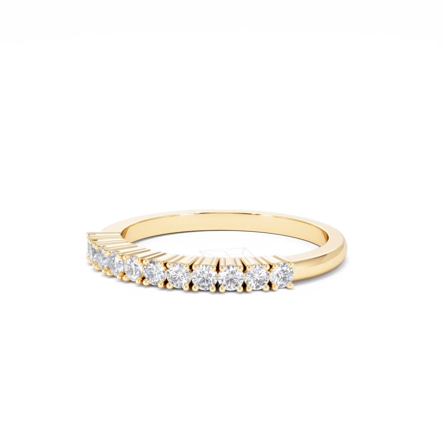 Half Eternity Ring 0.30CT Lab Diamond 9K Yellow Gold - Image 81