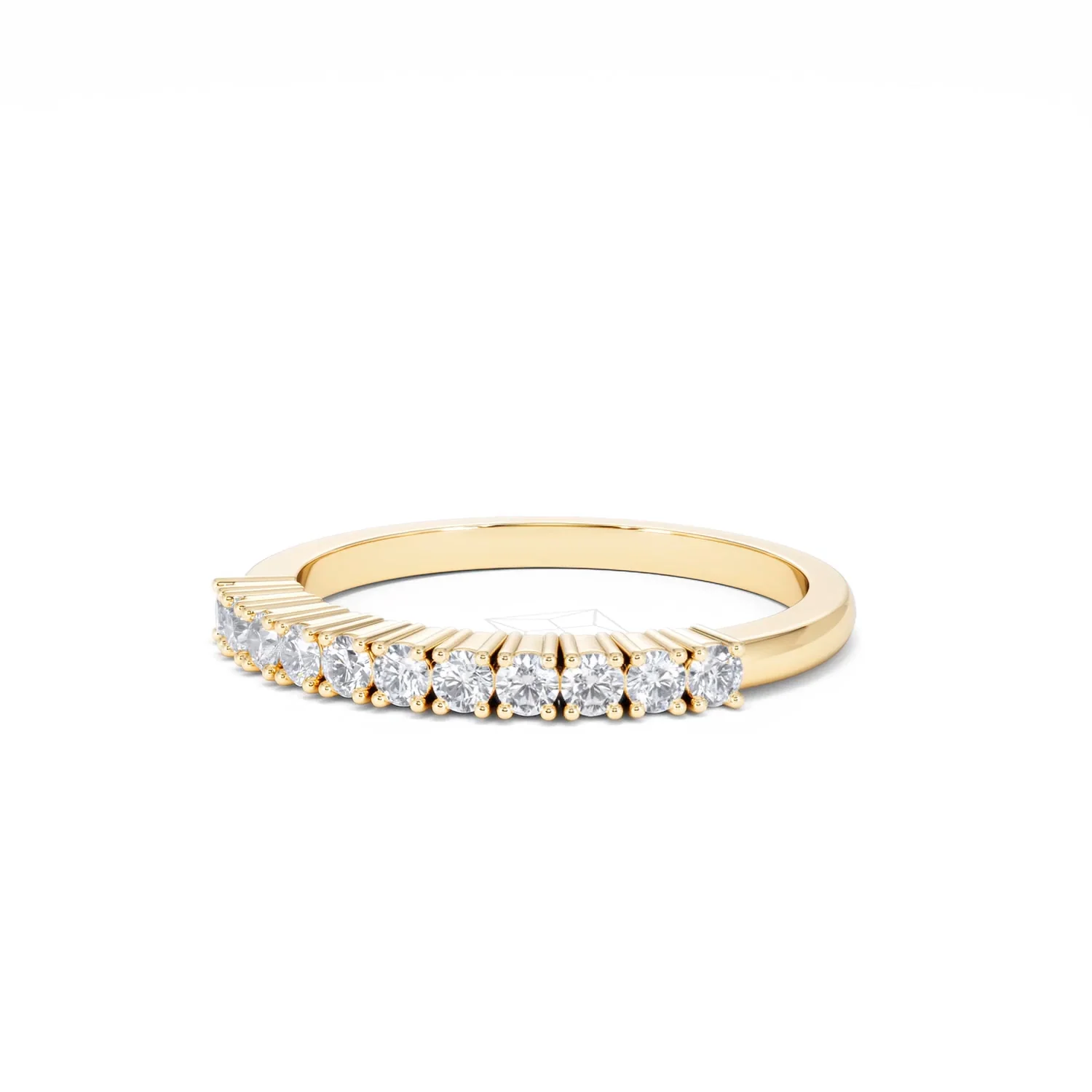 Half Eternity Ring 0.30CT Lab Diamond 9K Yellow Gold - Image 82