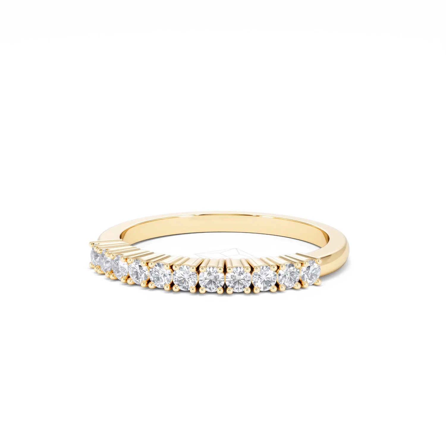 Half Eternity Ring 0.30CT Lab Diamond 9K Yellow Gold - Image 84
