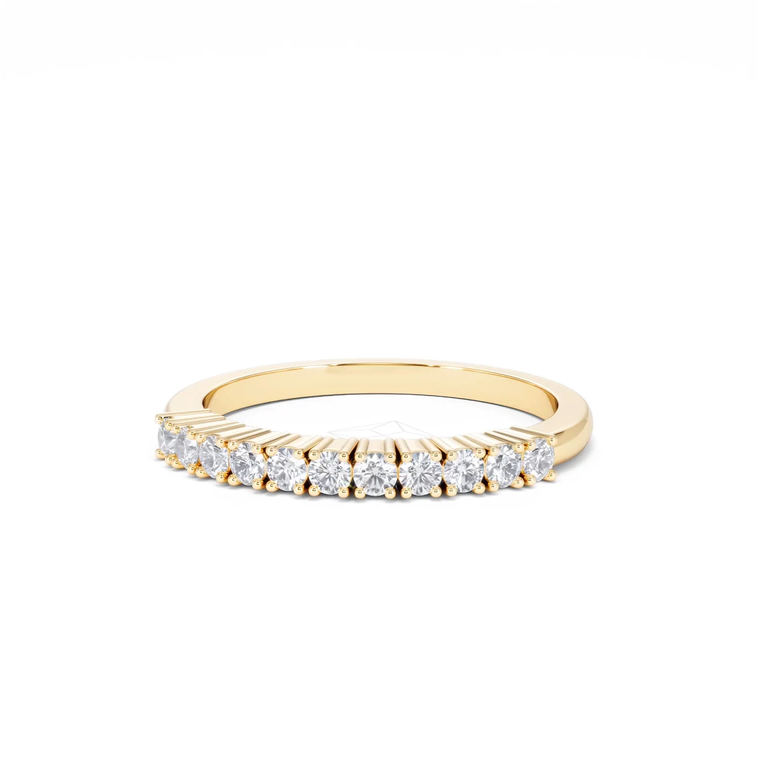 Half Eternity Ring 0.30CT Lab Diamond 9K Yellow Gold - Image 85
