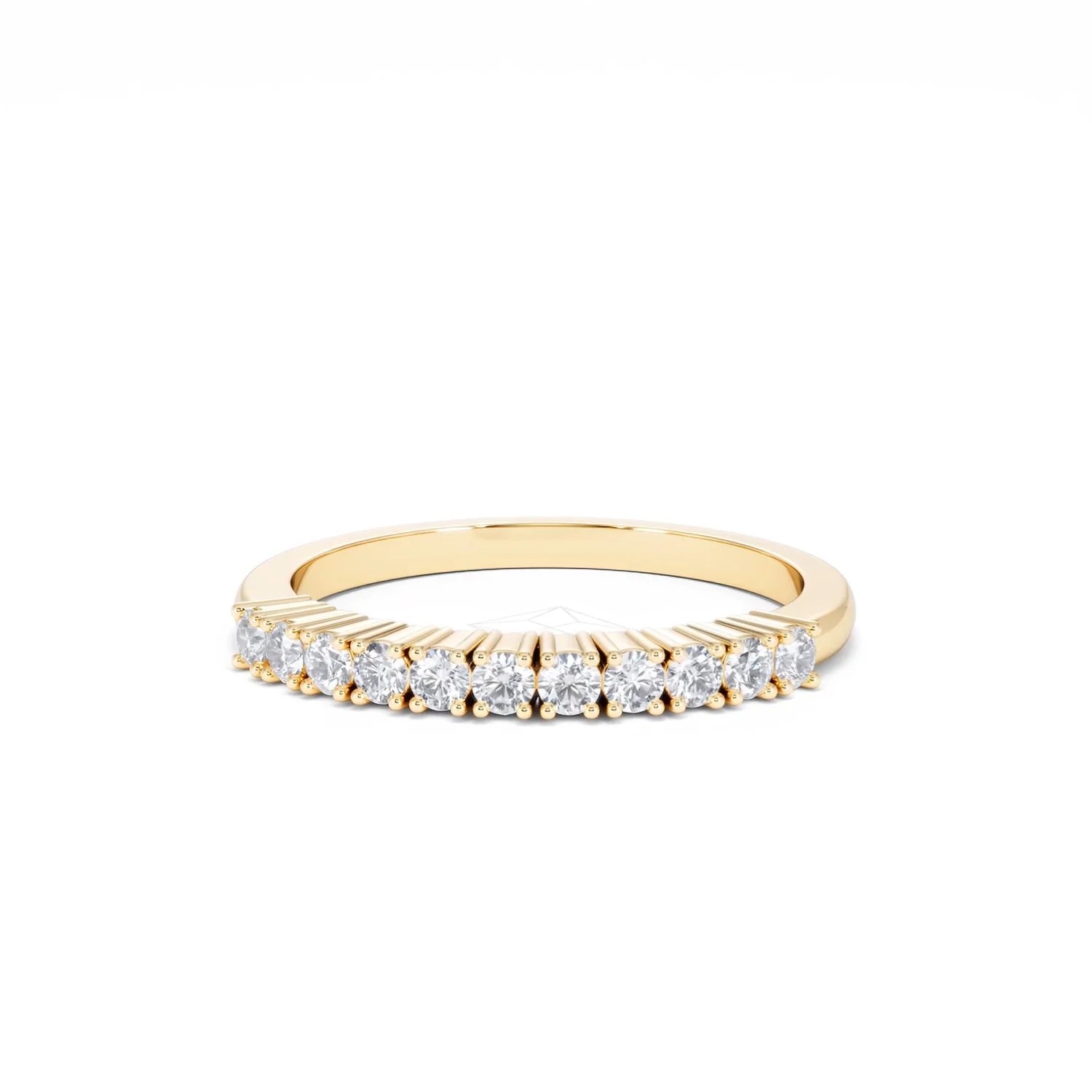 Half Eternity Ring 0.30CT Lab Diamond 9K Yellow Gold - Image 86