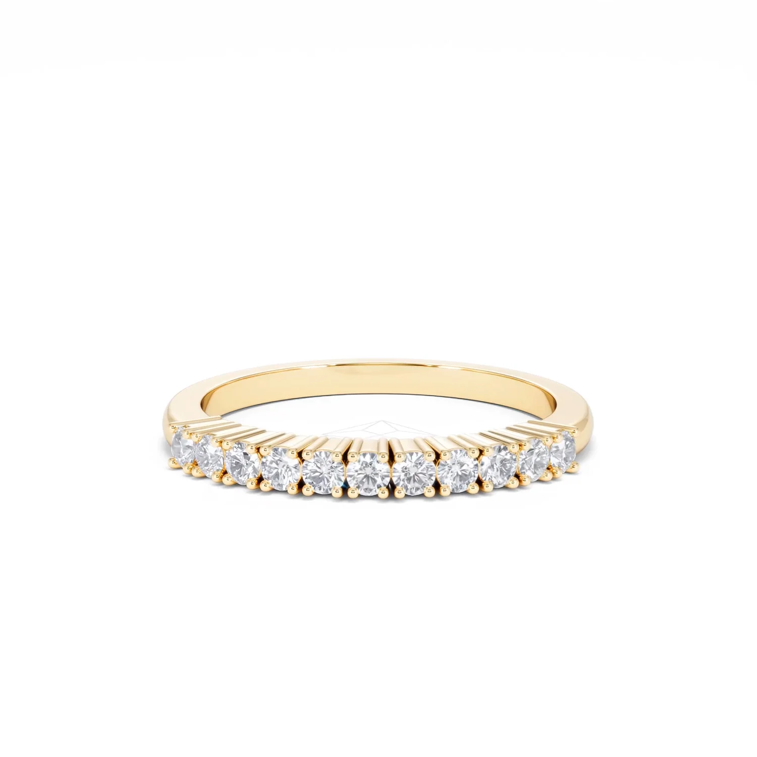Half Eternity Ring 0.30CT Lab Diamond 9K Yellow Gold - Image 87