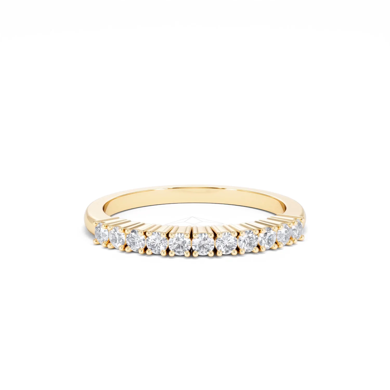 Half Eternity Ring 0.30CT Lab Diamond 9K Yellow Gold - Image 9