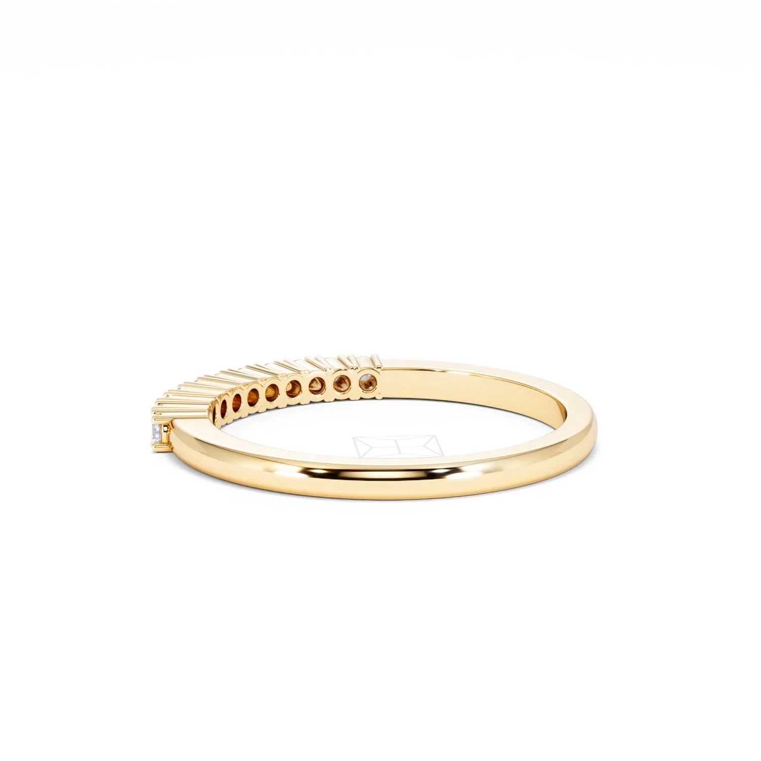 Half Eternity Ring Lab Diamond 9K Yellow Gold 0.15CT - Image 61