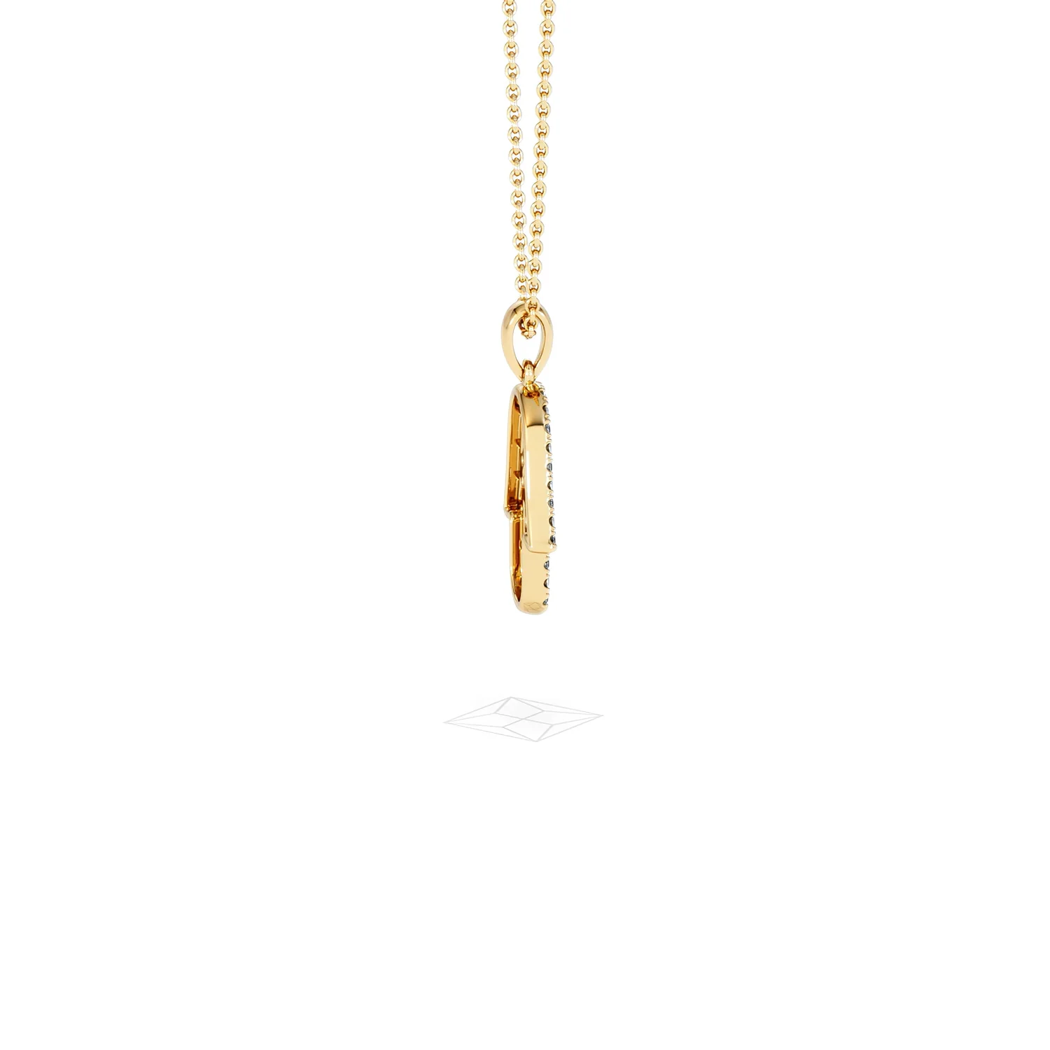 Hamsa Fortune 0.05ct Sapphire and 0.25ct Lab Grown Diamond Pendant Necklace in 18K Gold Vermeil - Image 31