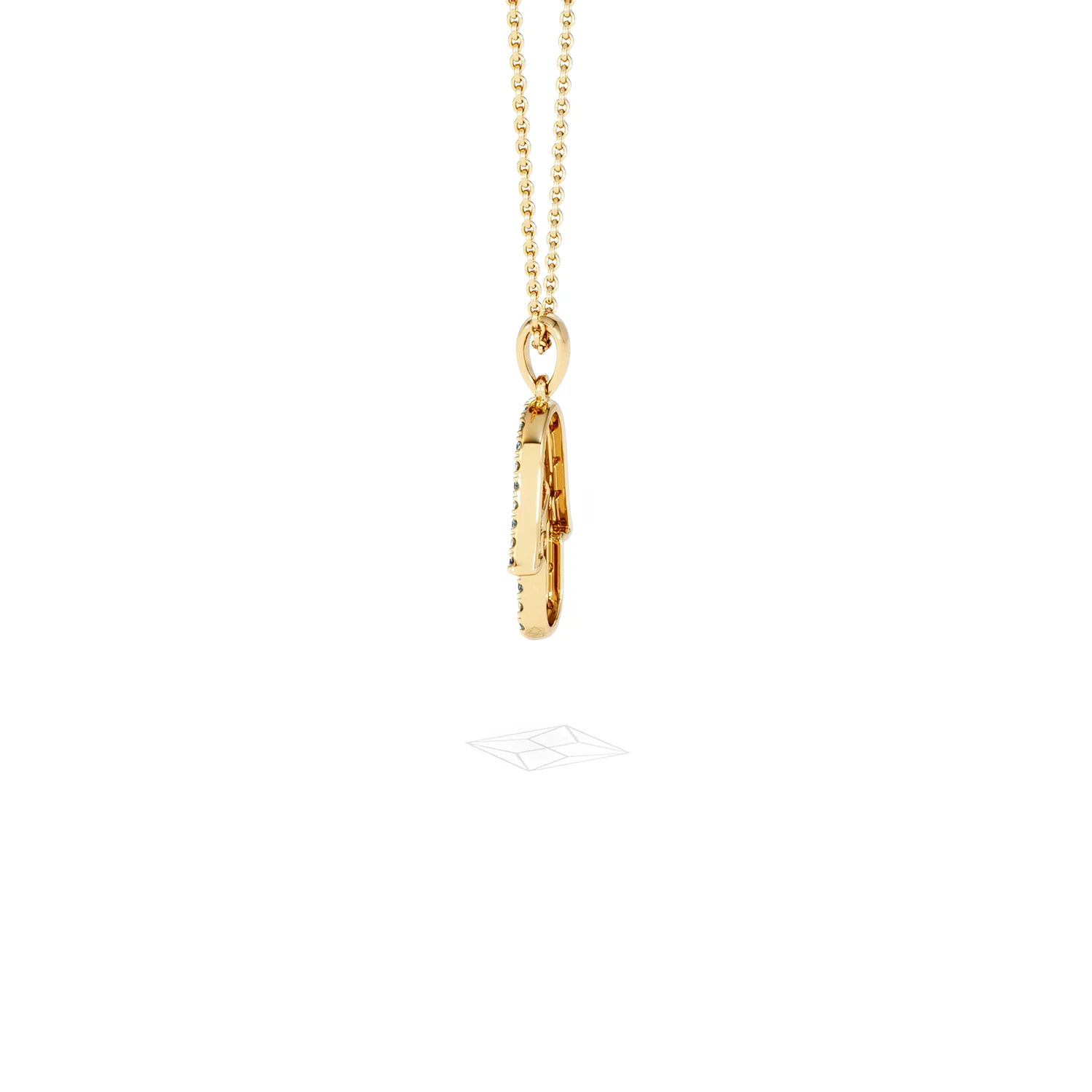 Hamsa Fortune 0.05ct Sapphire and 0.25ct Lab Grown Diamond Pendant Necklace in 18K Gold Vermeil - Image 66