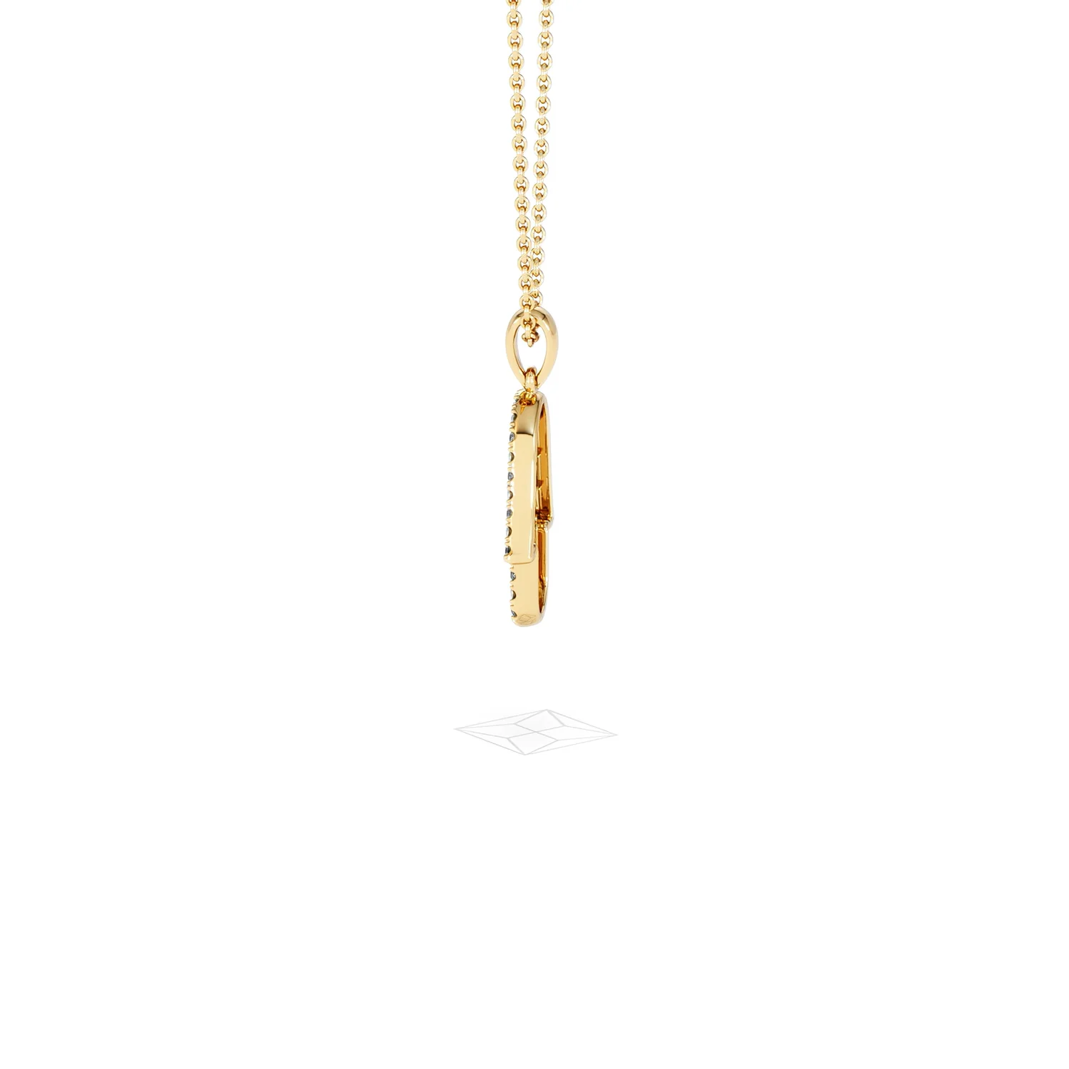 Hamsa Fortune 0.05ct Sapphire and 0.25ct Lab Grown Diamond Pendant Necklace in 18K Gold Vermeil - Image 67